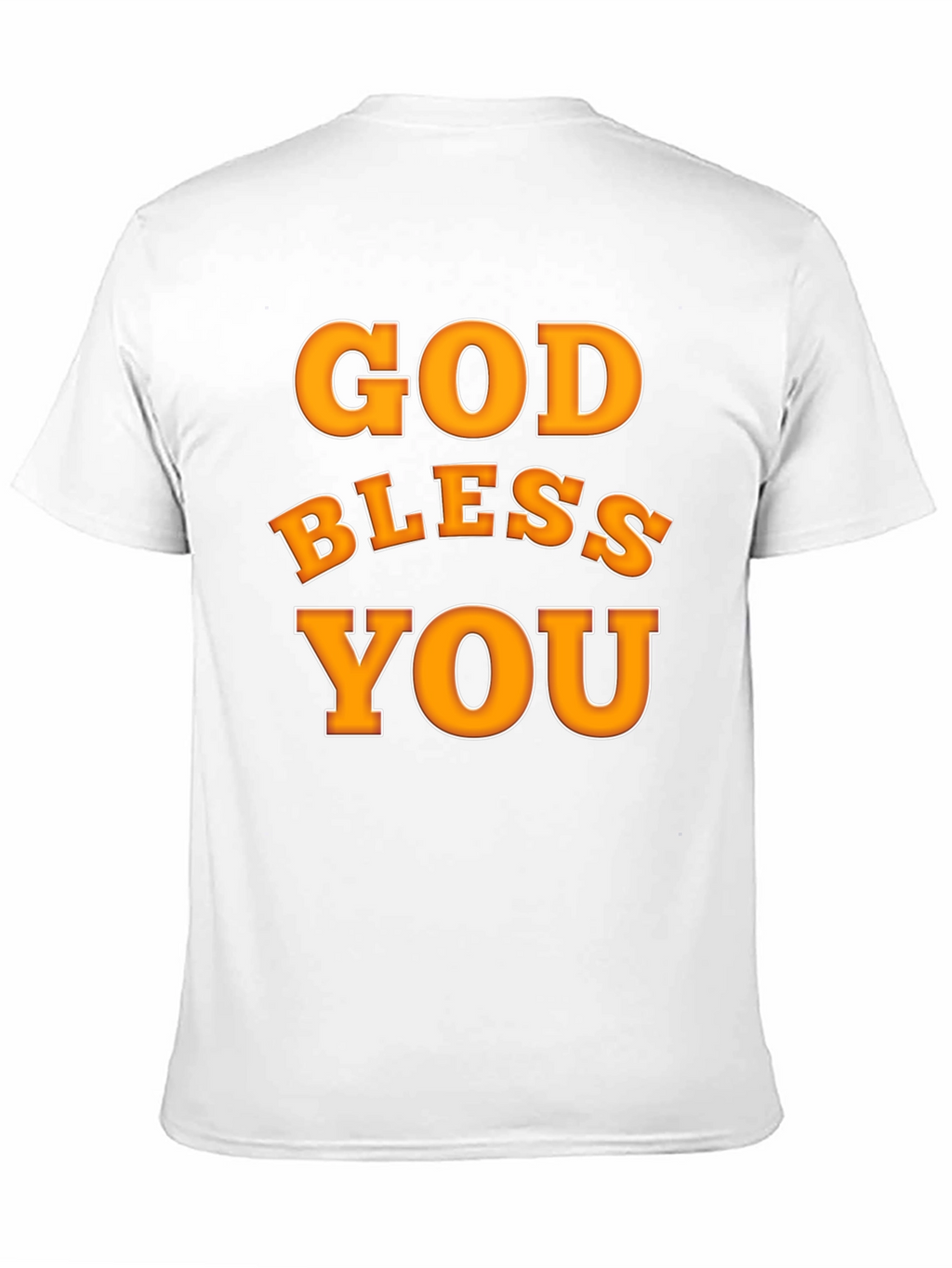 God Bless You Graphic T-Shirt Black Cotton