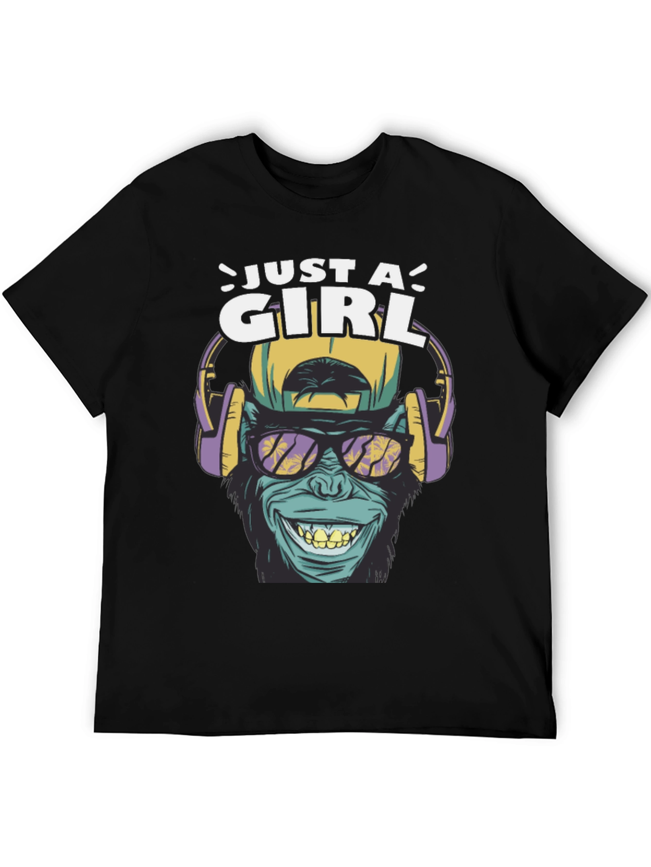 Just A Girl Ape Graphic T-Shirt