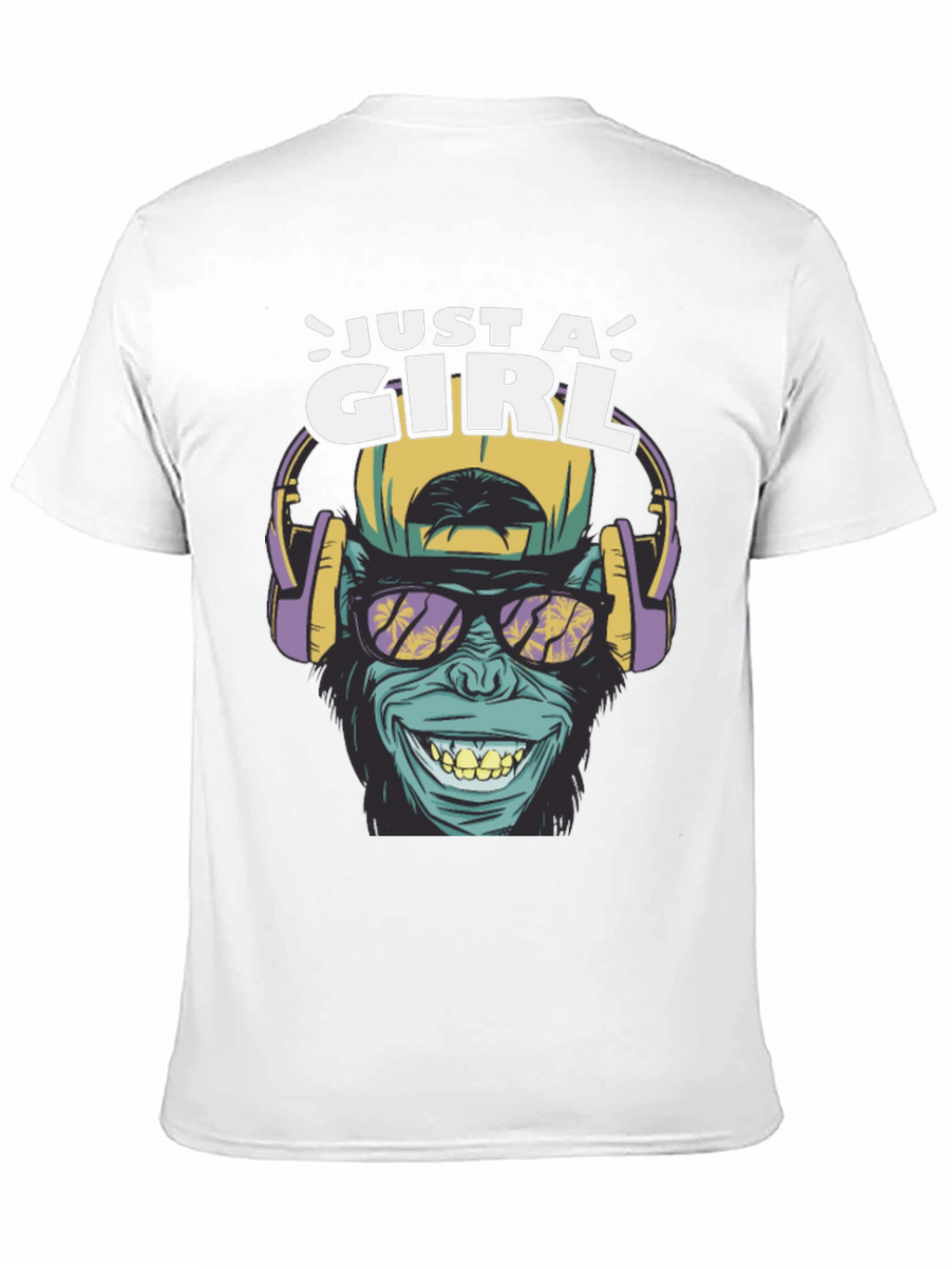 Just A Girl Ape Graphic T-Shirt