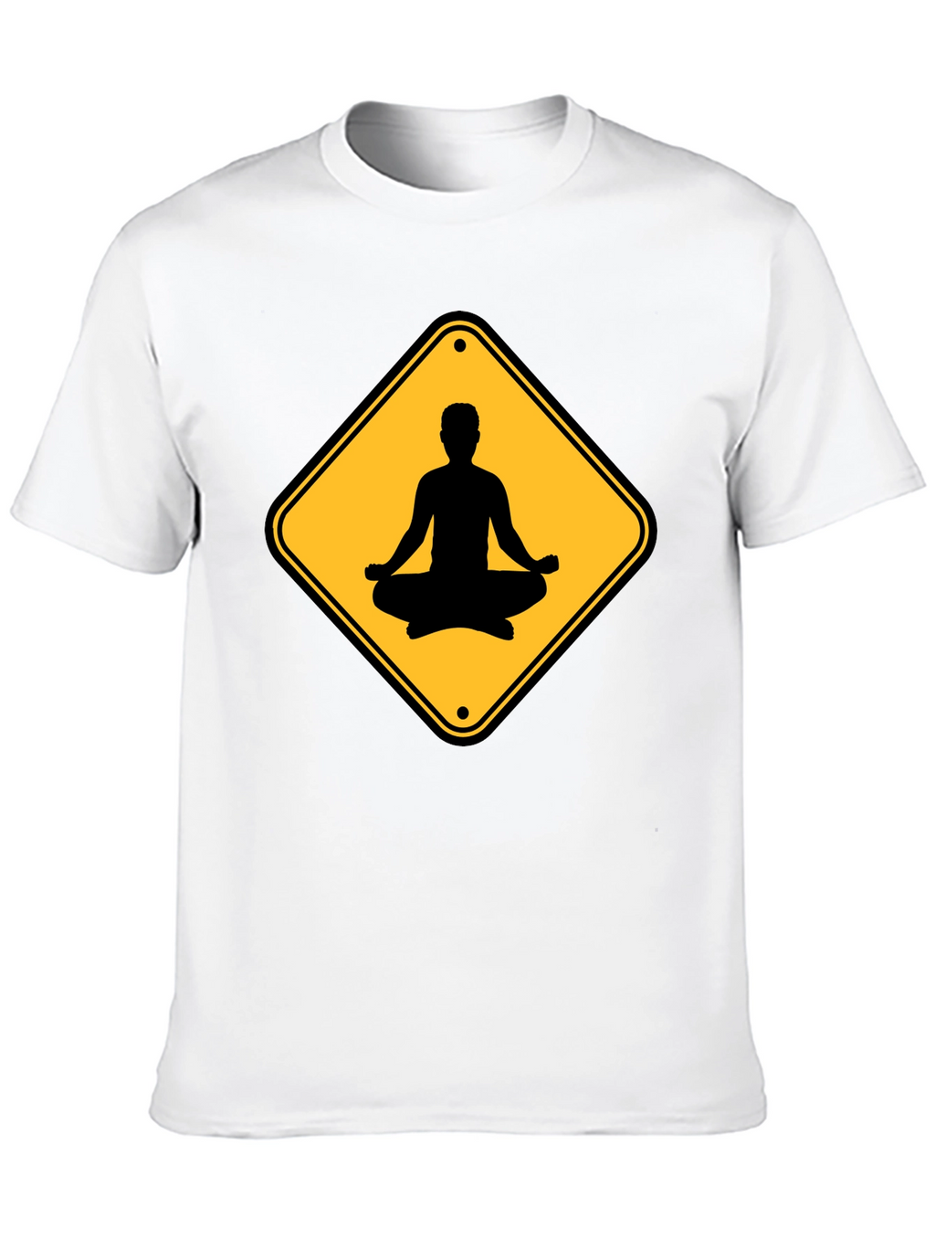Yoga Sign Black T-Shirt - Relax & Meditate