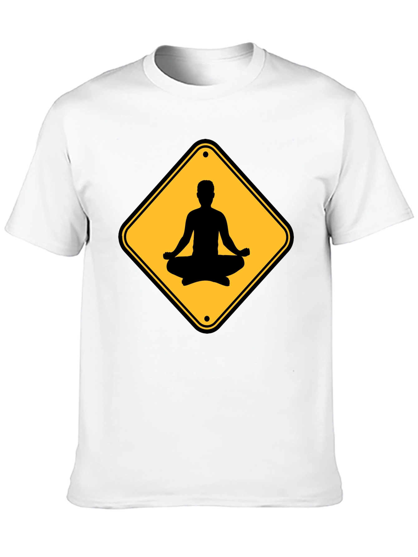 Yoga Sign Black T-Shirt - Relax & Meditate