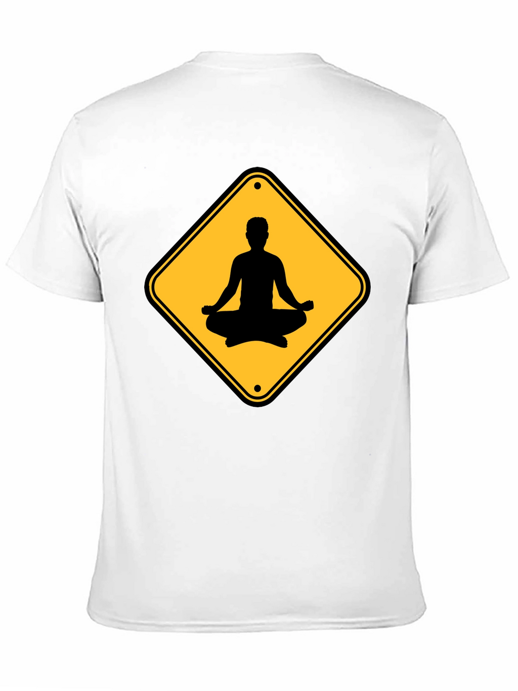 Yoga Sign Black T-Shirt - Relax & Meditate