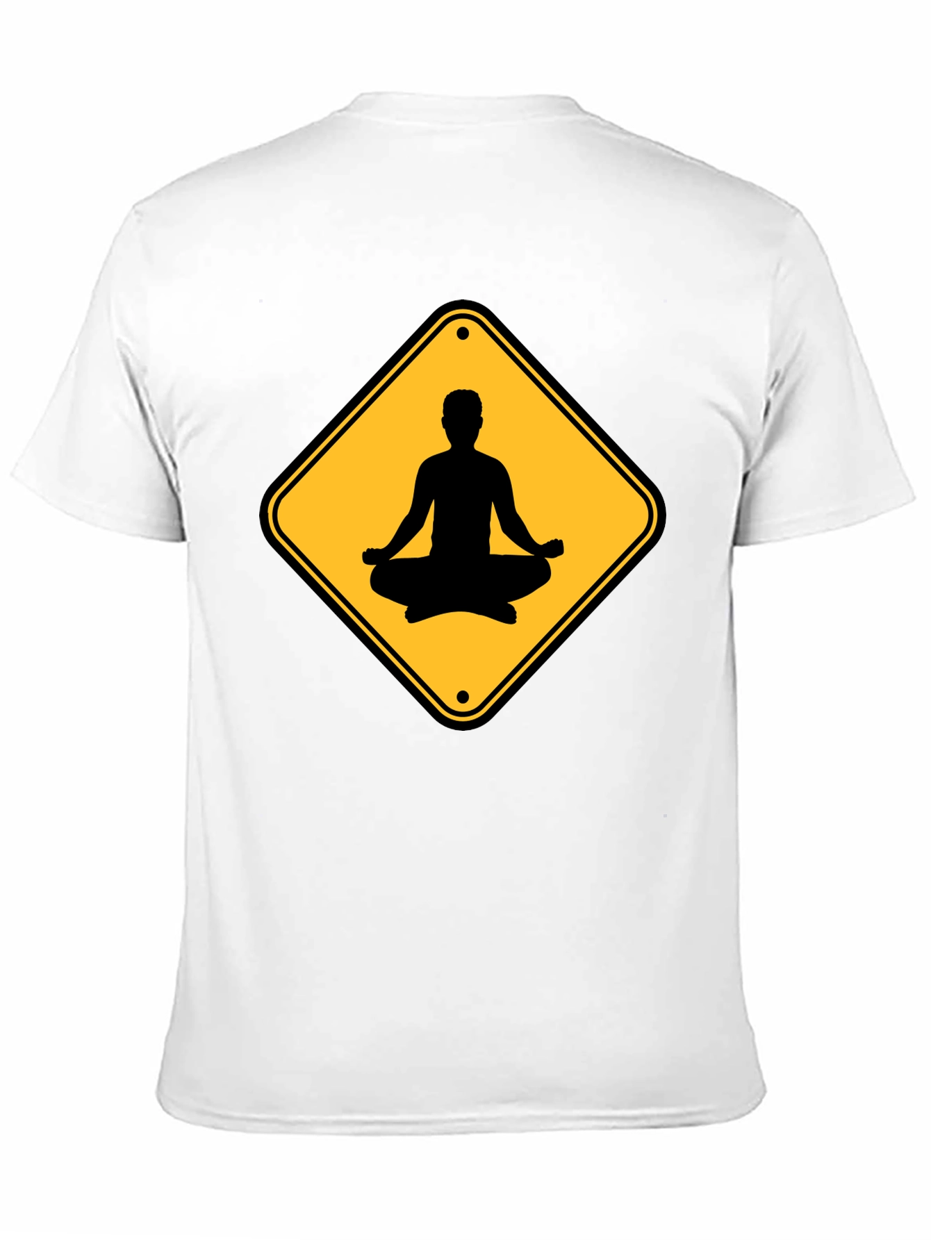 Yoga Sign Black T-Shirt - Relax & Meditate