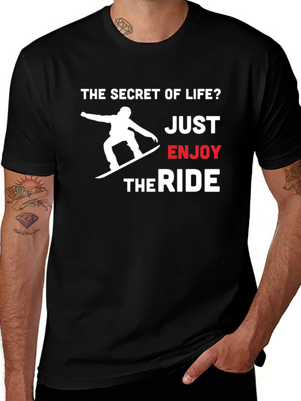 The Secret of Life Snowboard T-Shirt