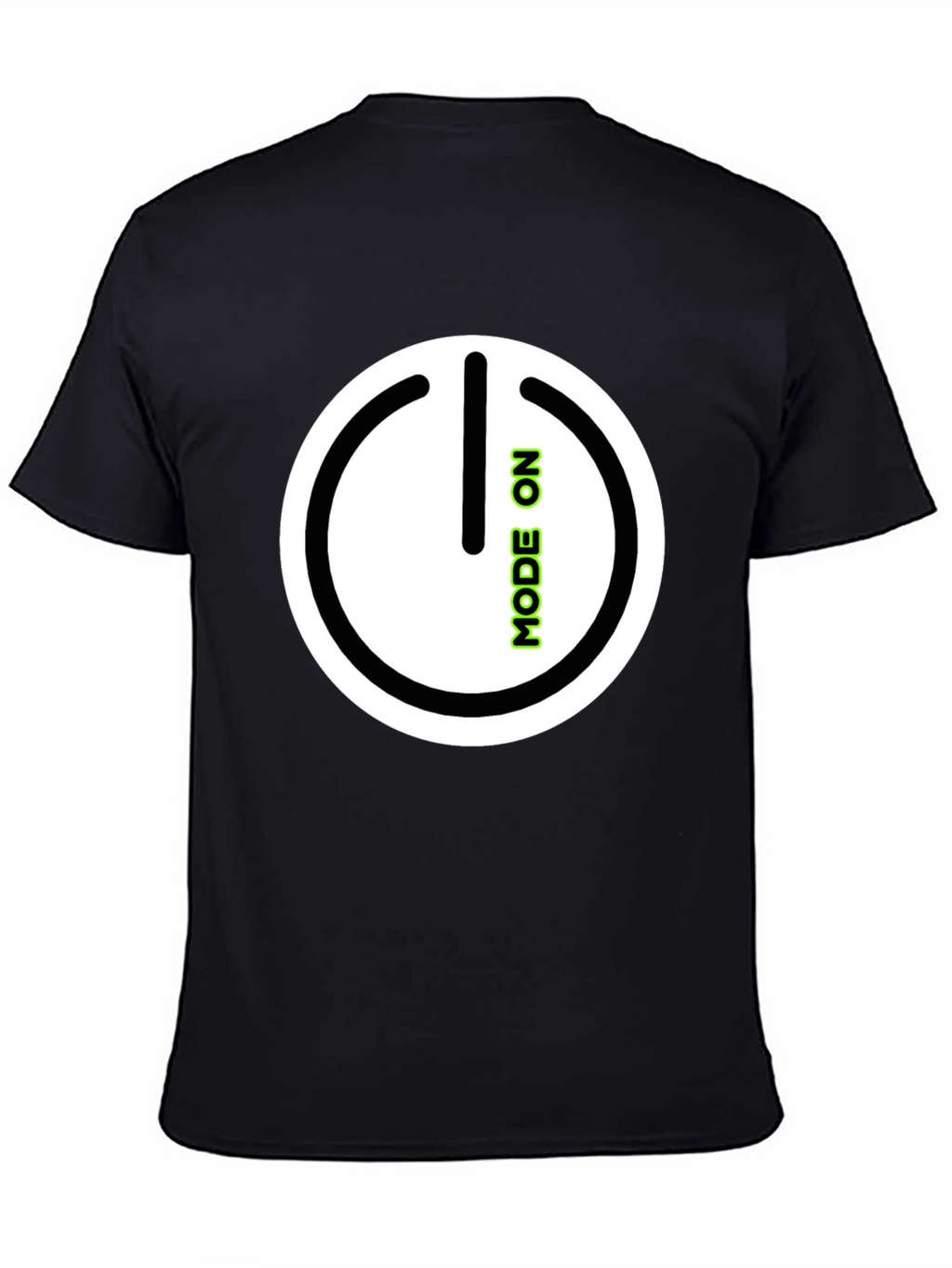 Mode On Black Graphic Tee
