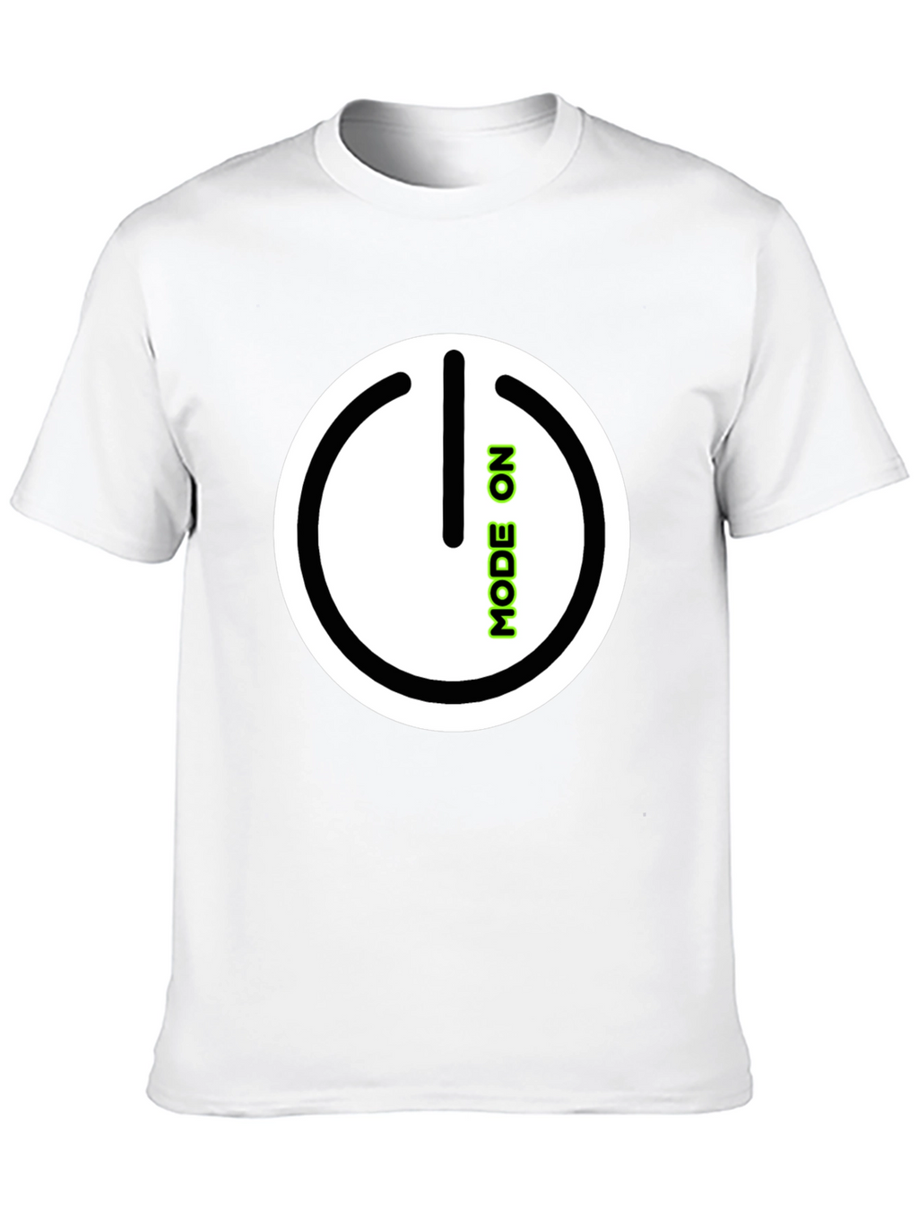 Mode On Black Graphic Tee