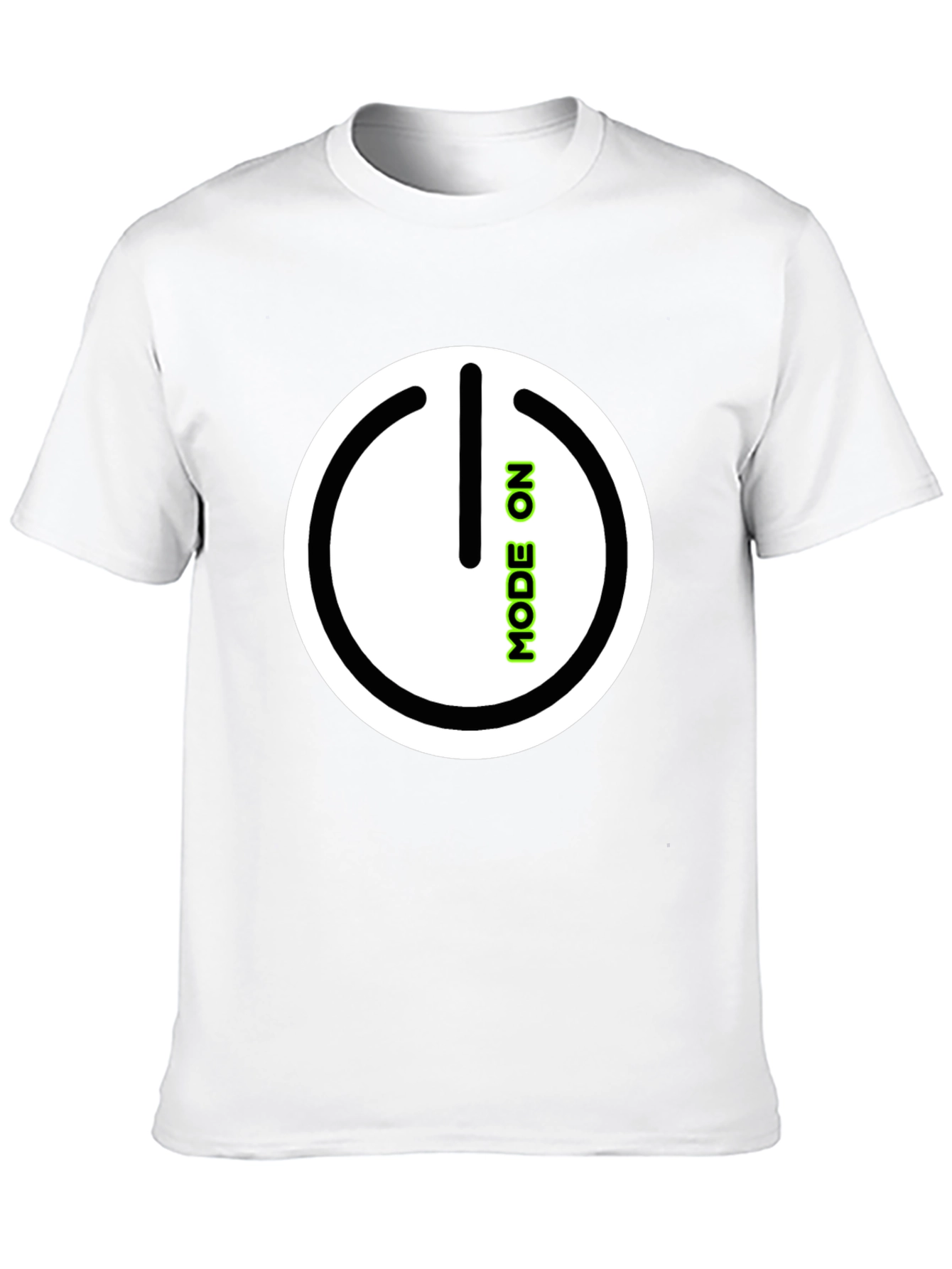 Mode On Black Graphic Tee