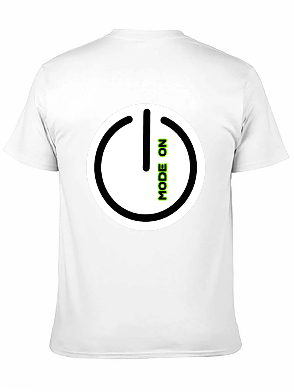 Mode On Black Graphic Tee
