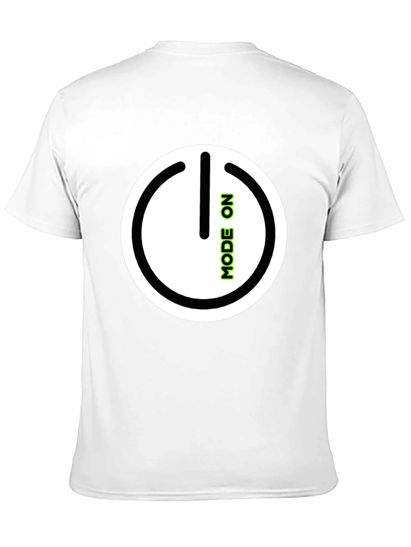 Mode On Black Graphic Tee