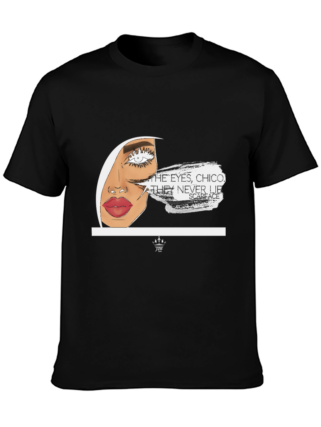 Scarface Eye Graphic Black T-Shirt