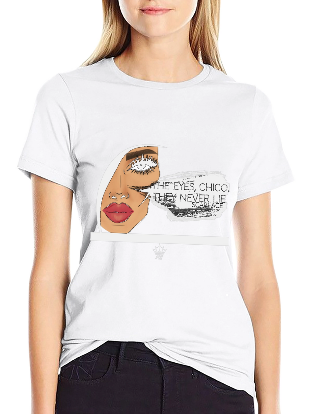 Scarface Eye Graphic Black T-Shirt
