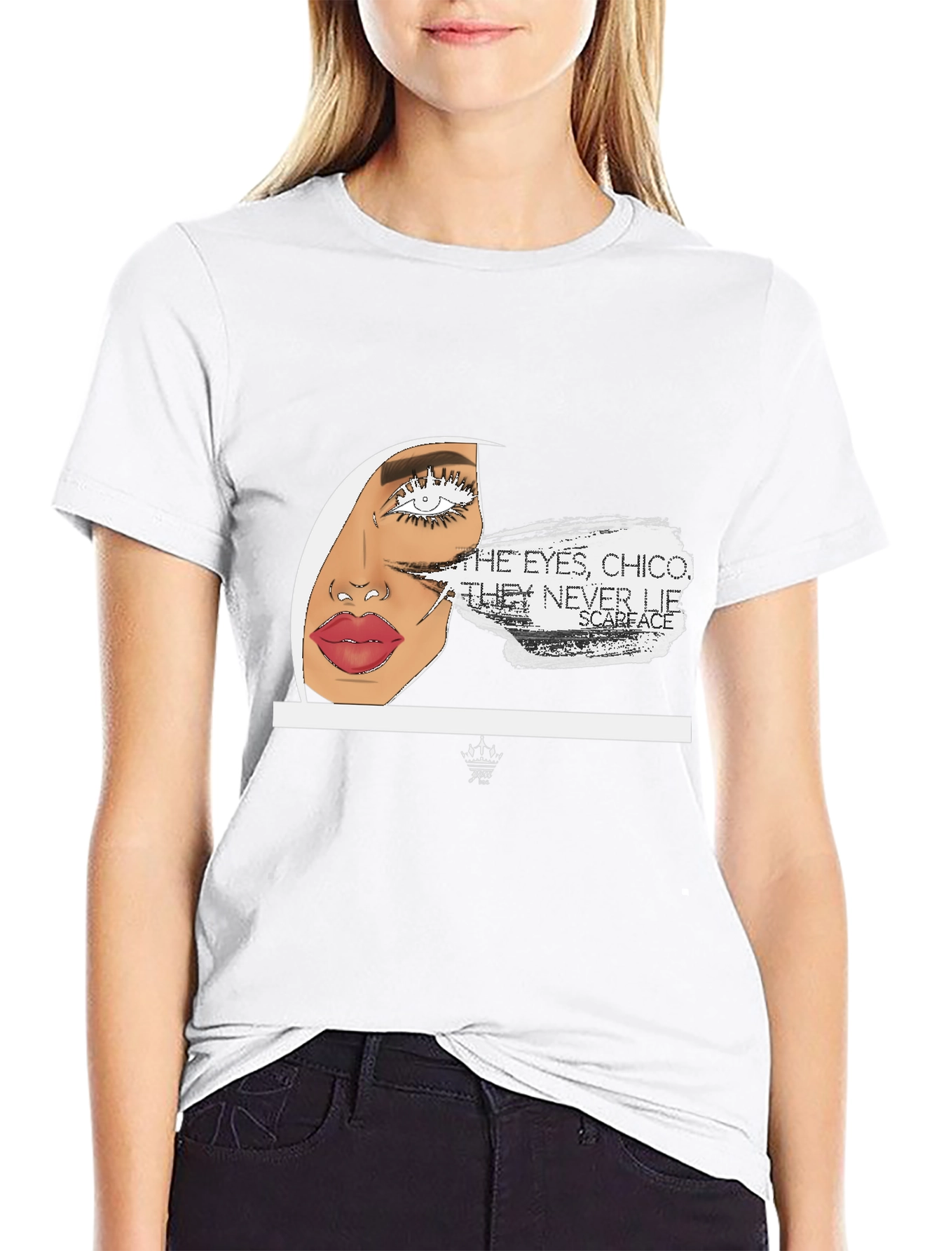 Scarface Eye Graphic Black T-Shirt