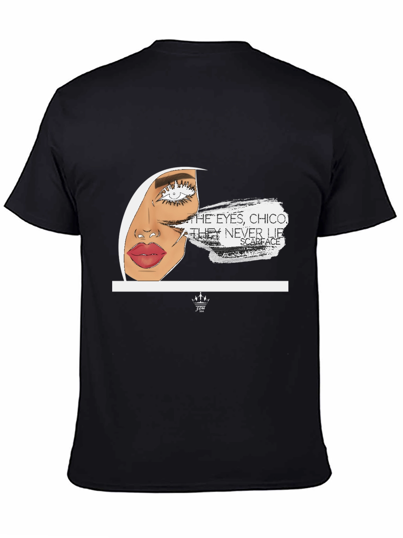Scarface Eye Graphic Black T-Shirt