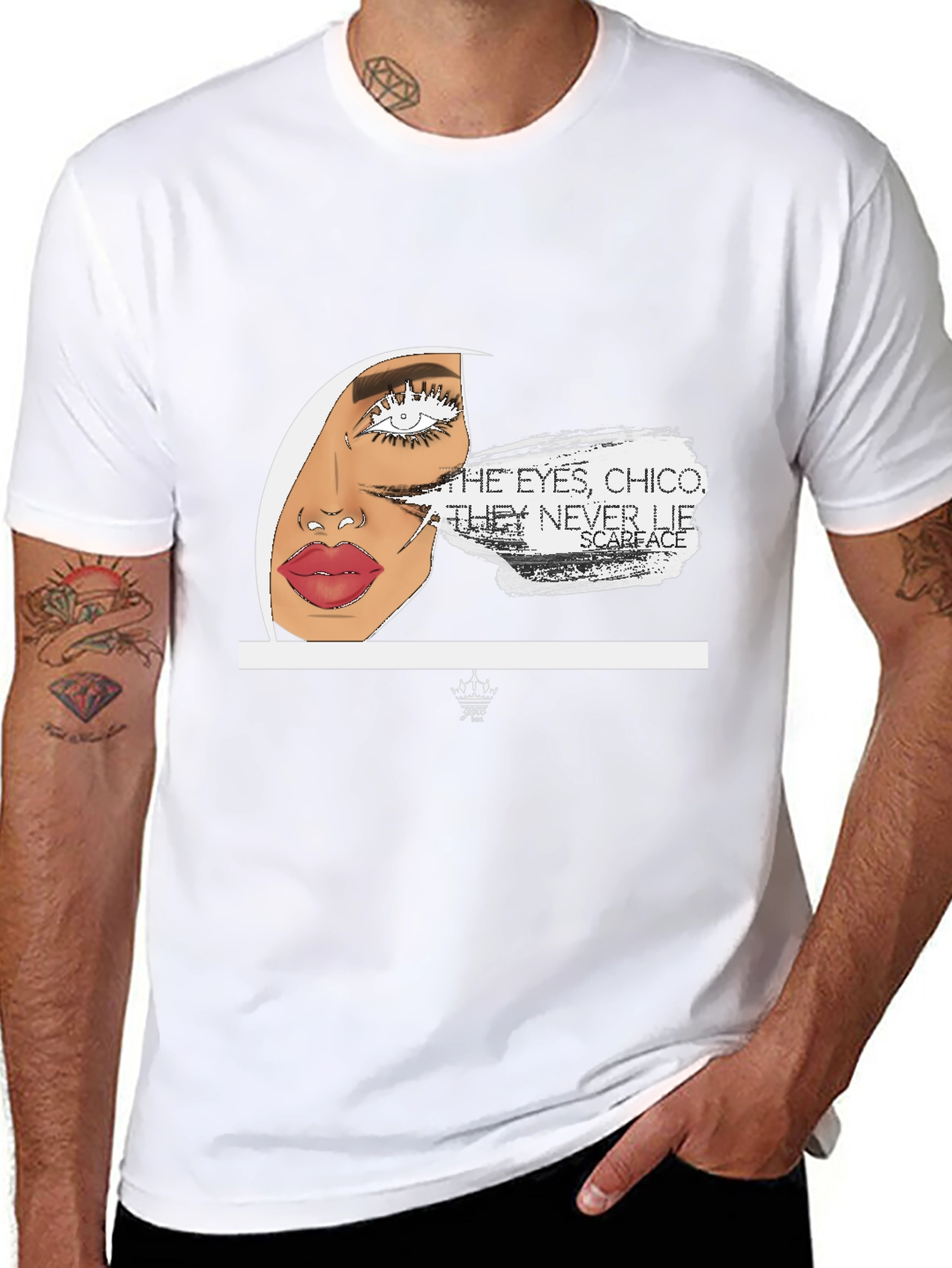 Scarface Eye Graphic Black T-Shirt