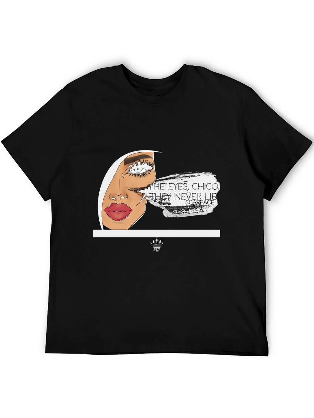 Scarface Eye Graphic Black T-Shirt