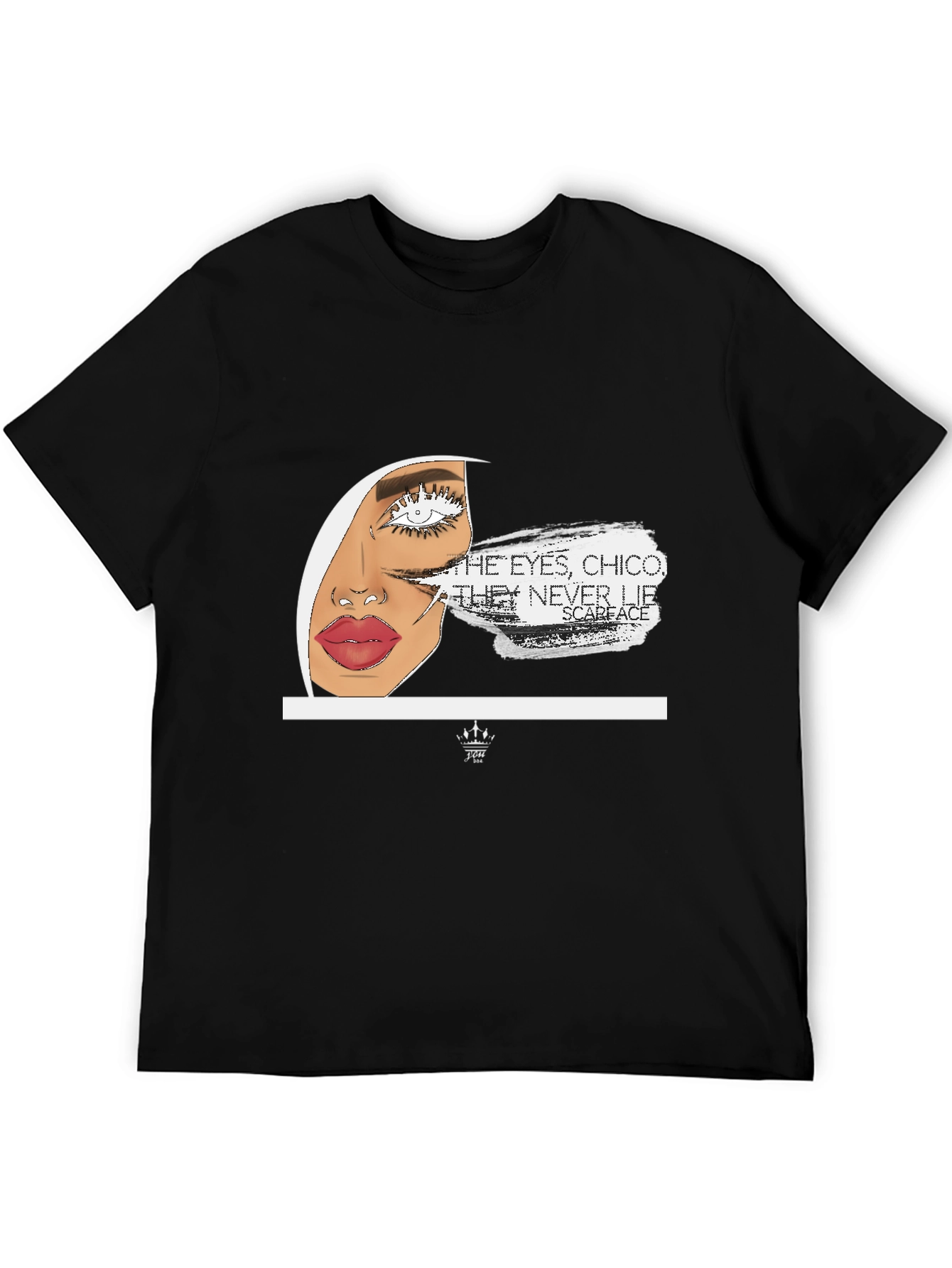 Scarface Eye Graphic Black T-Shirt