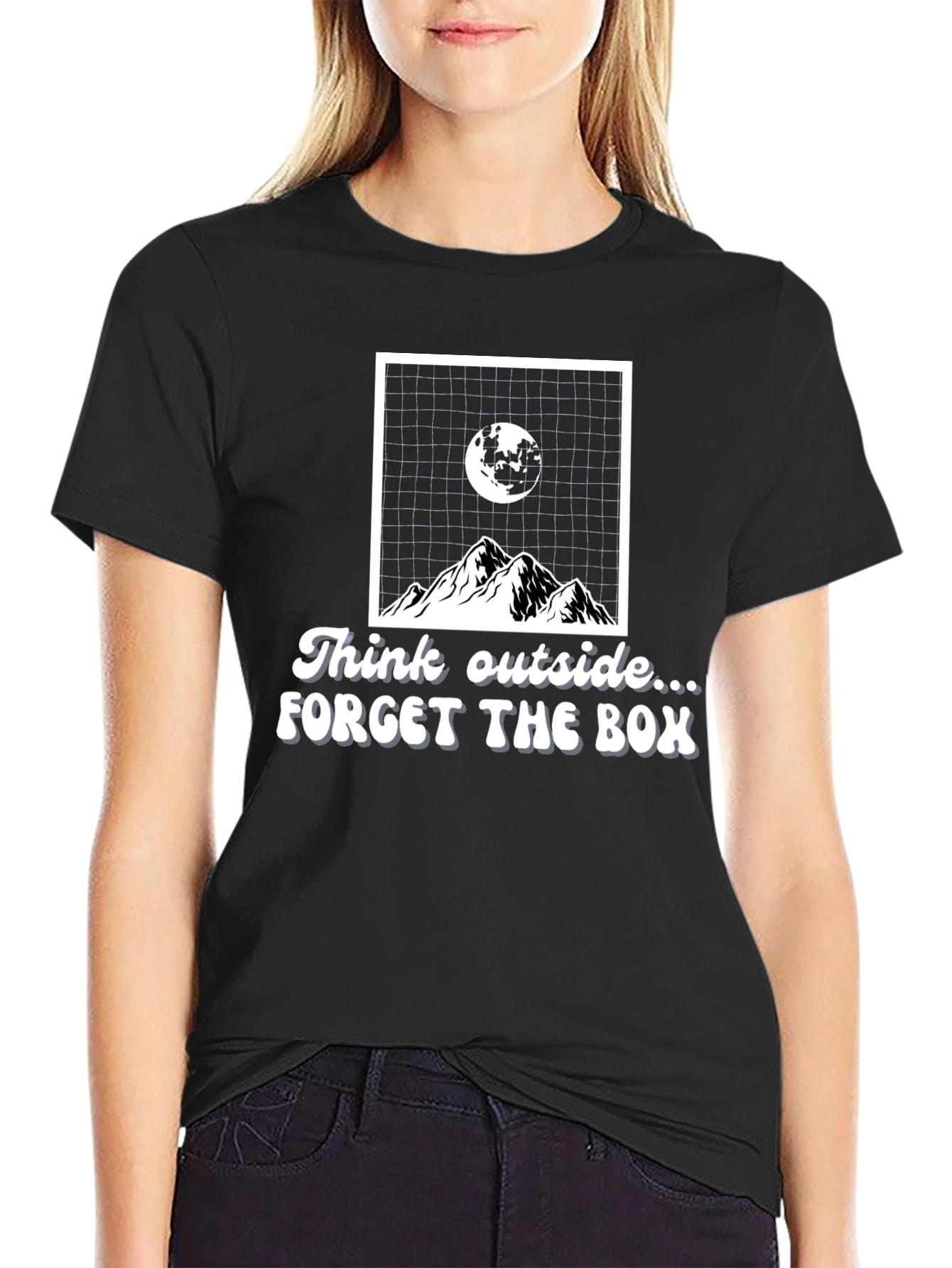 Think Outside the Box Graphic T-Shirt