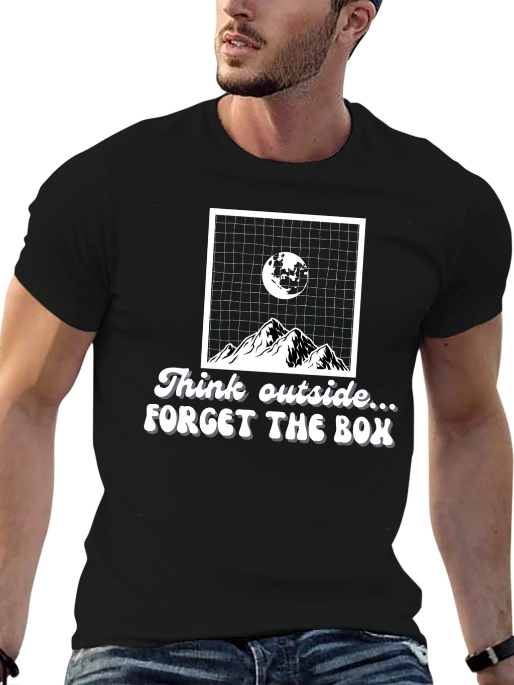 Think Outside the Box Graphic T-Shirt