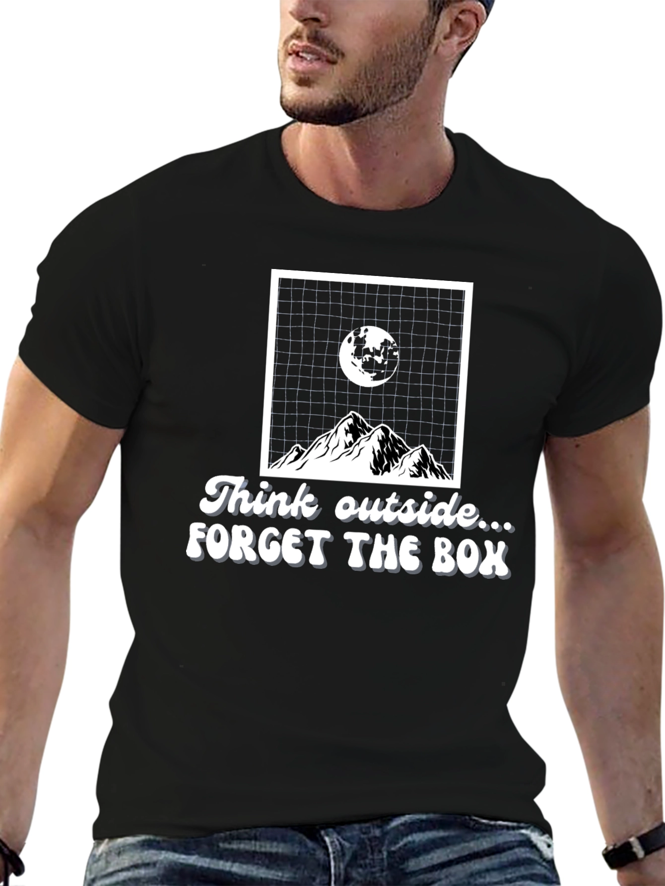 Think Outside the Box Graphic T-Shirt