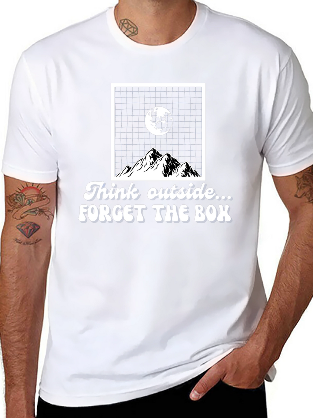 Think Outside the Box Graphic T-Shirt