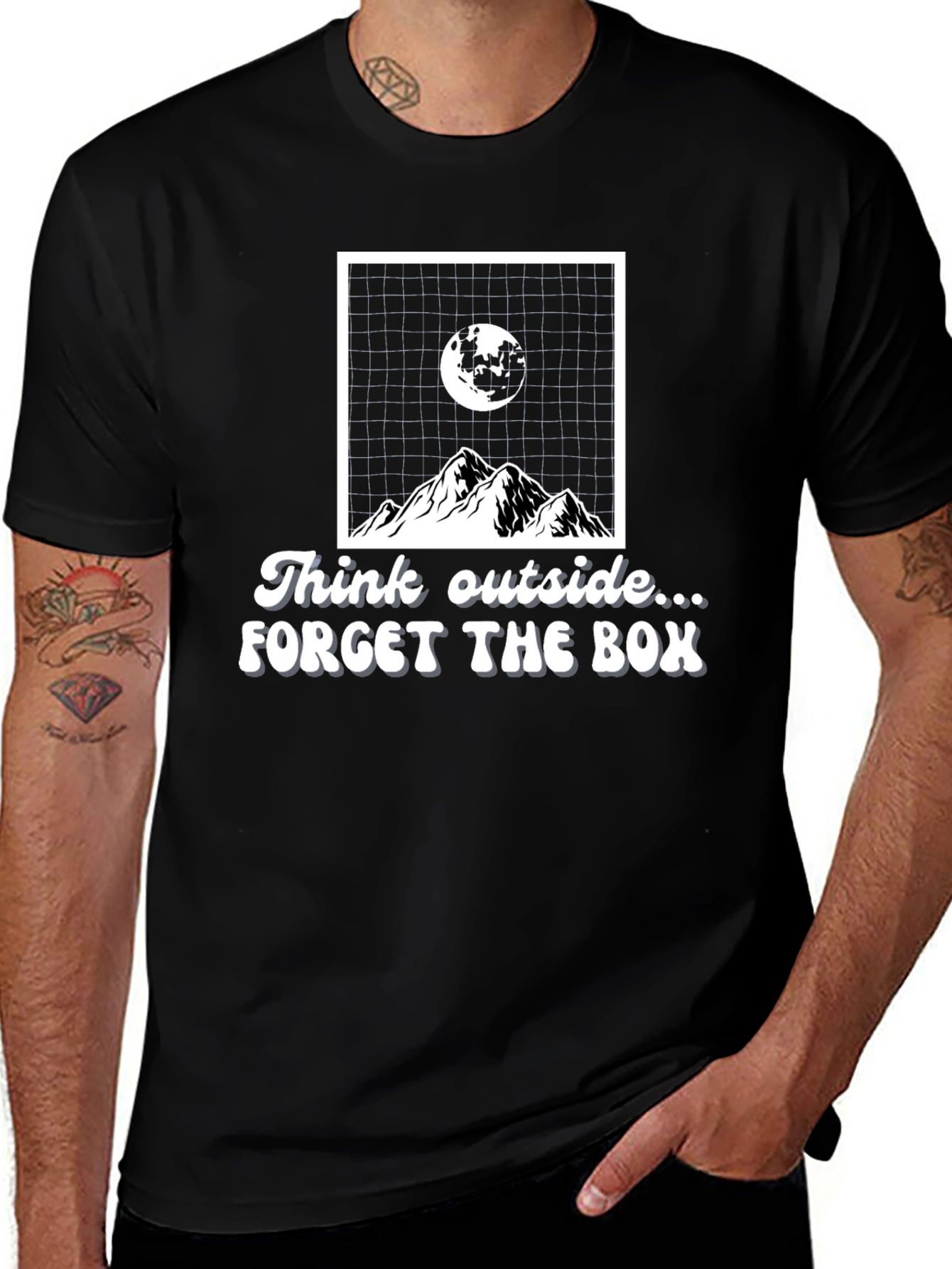 Think Outside the Box Graphic T-Shirt