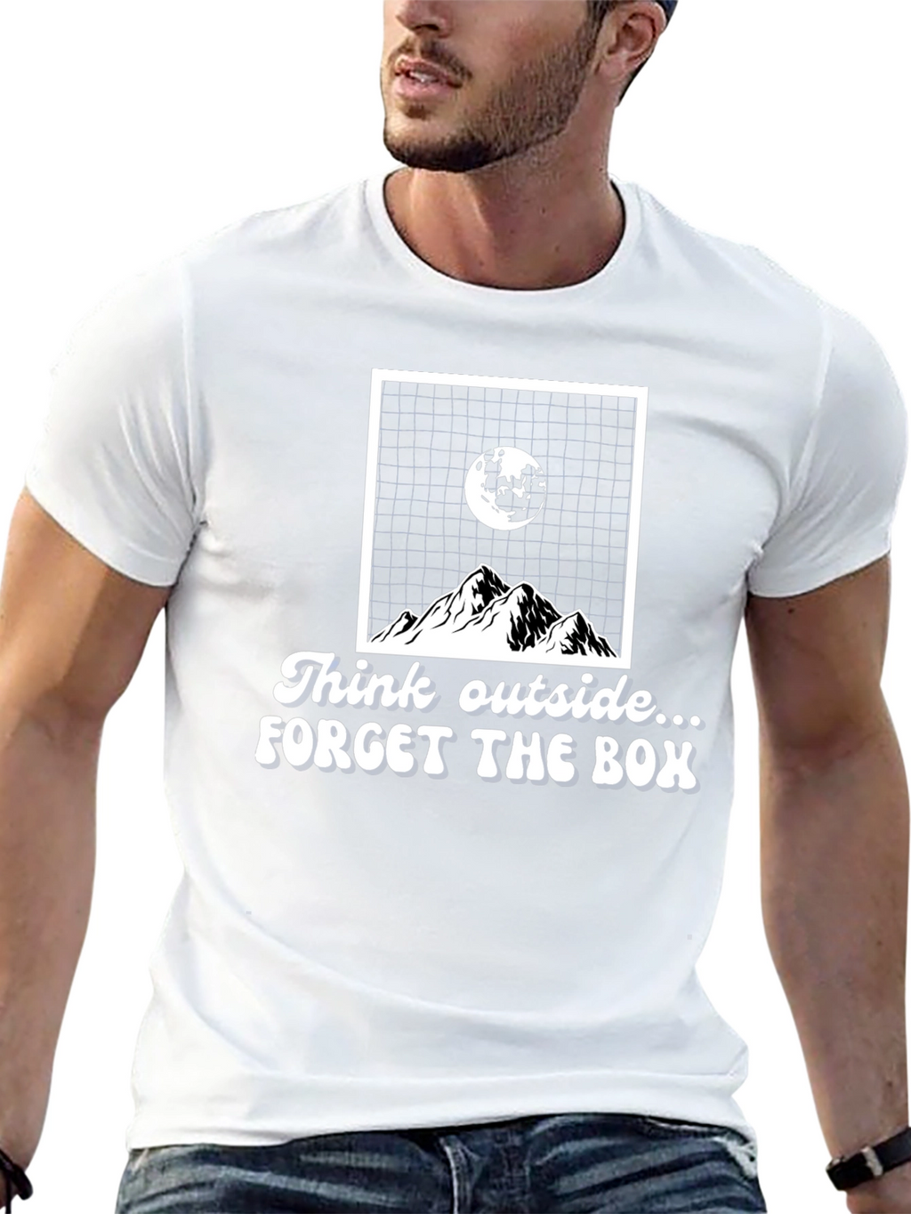 Think Outside the Box Graphic T-Shirt