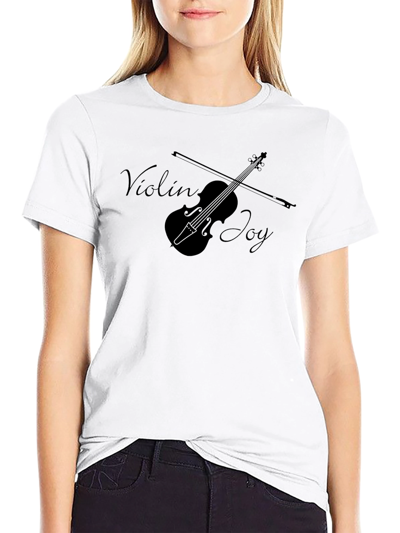 Violin Joy Graphic Tee - Stylish Music Lovers T-Shirt