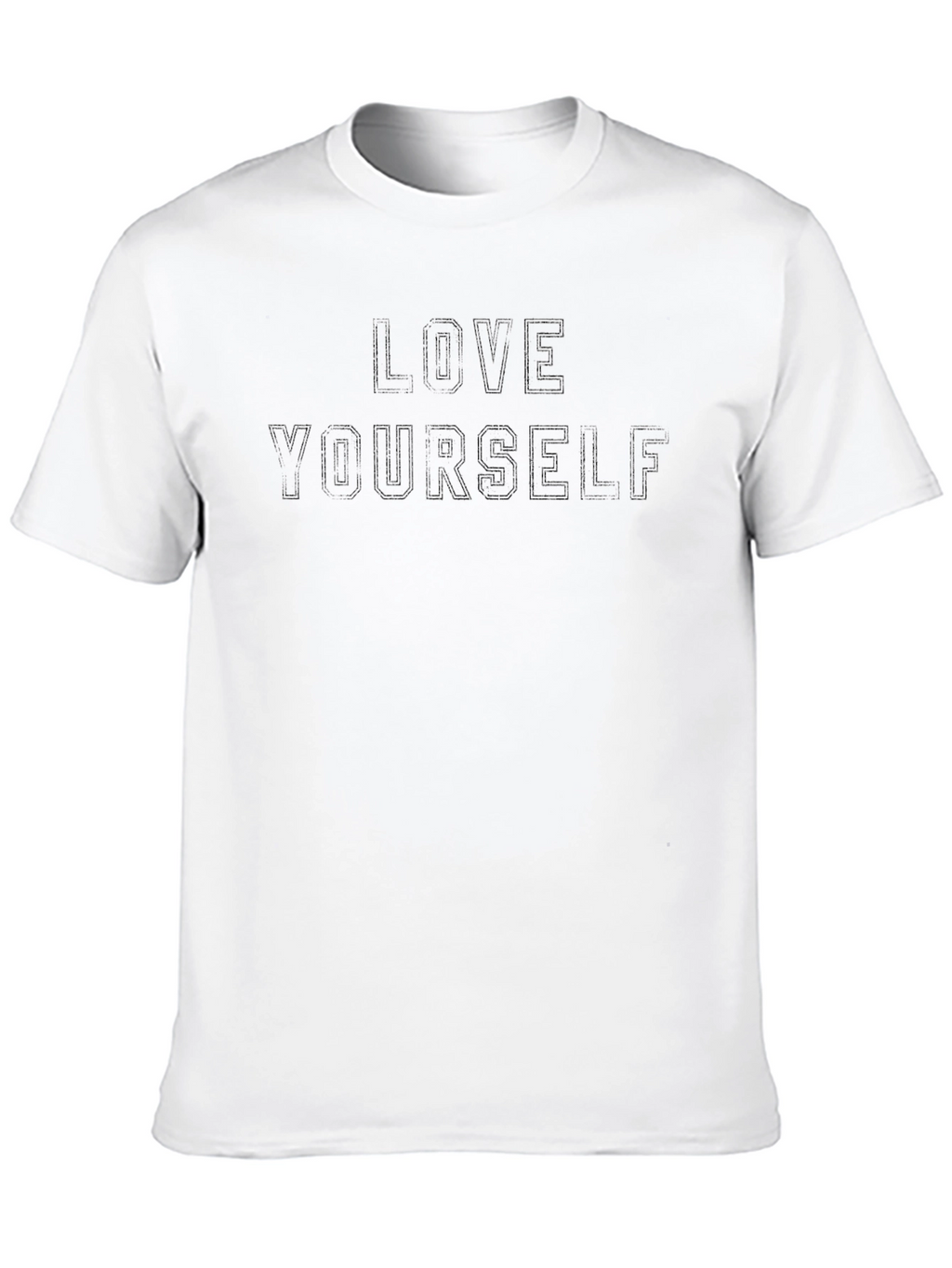 Love Yourself Black Crew Neck T-Shirt