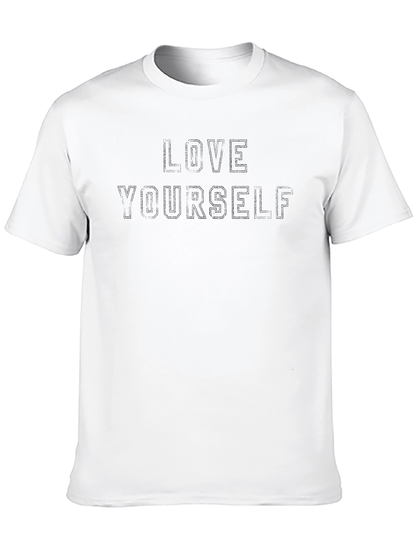 Love Yourself Black Crew Neck T-Shirt