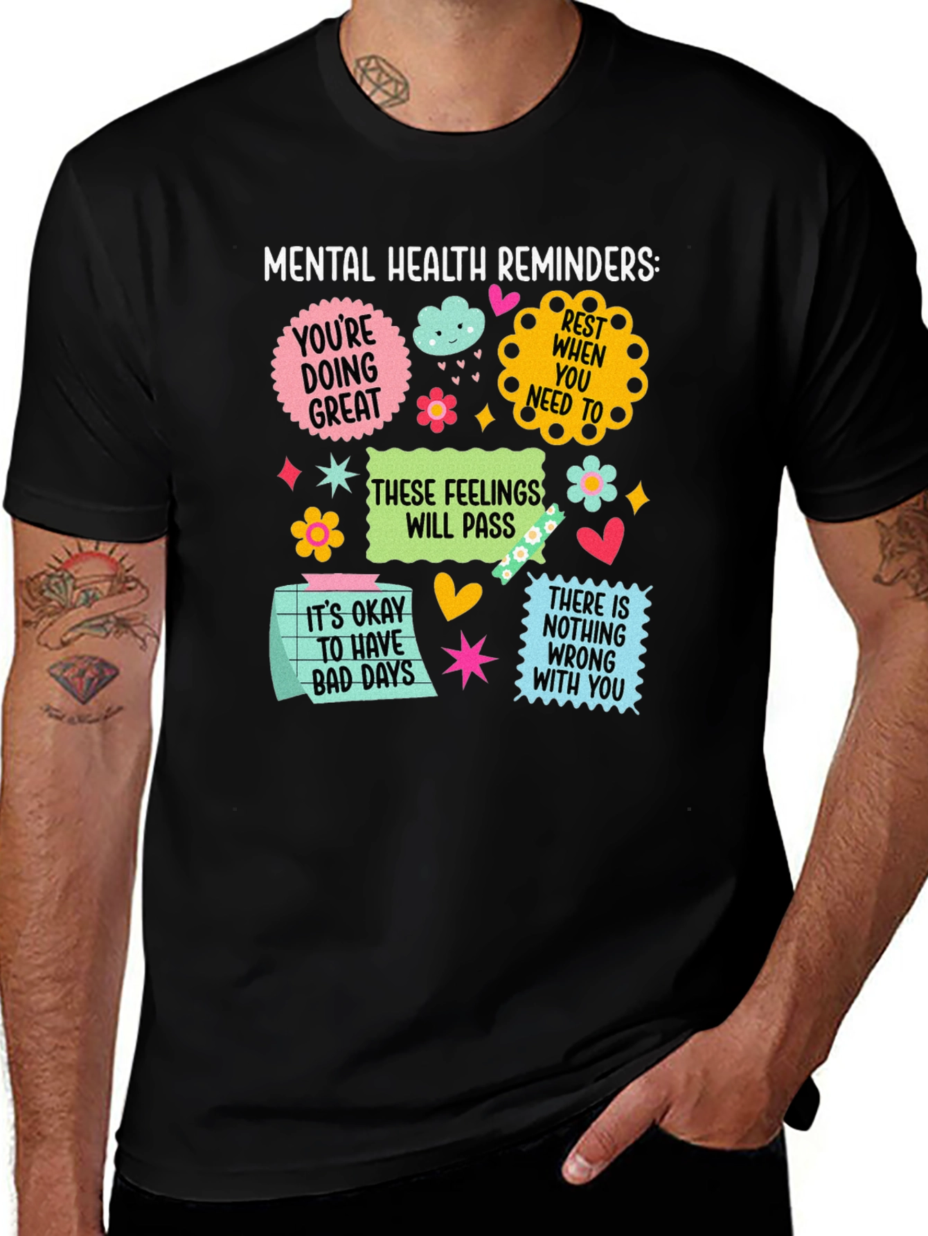 Mental Health Reminders Graphic Tee