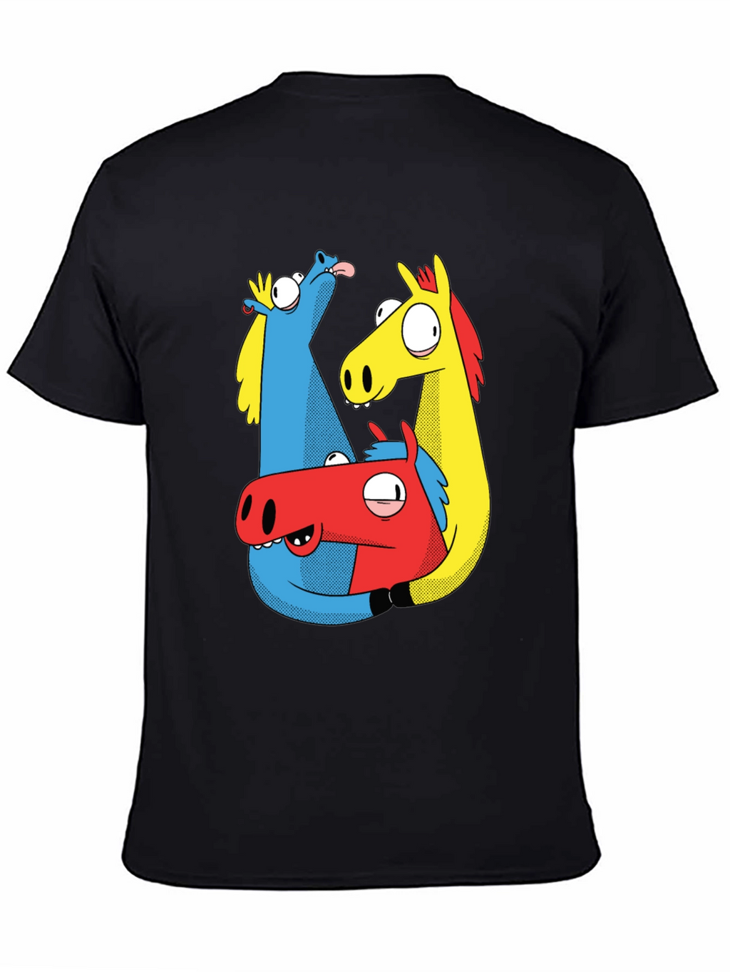 Cartoon Horse T-Shirt - Quirky Graphic Tee