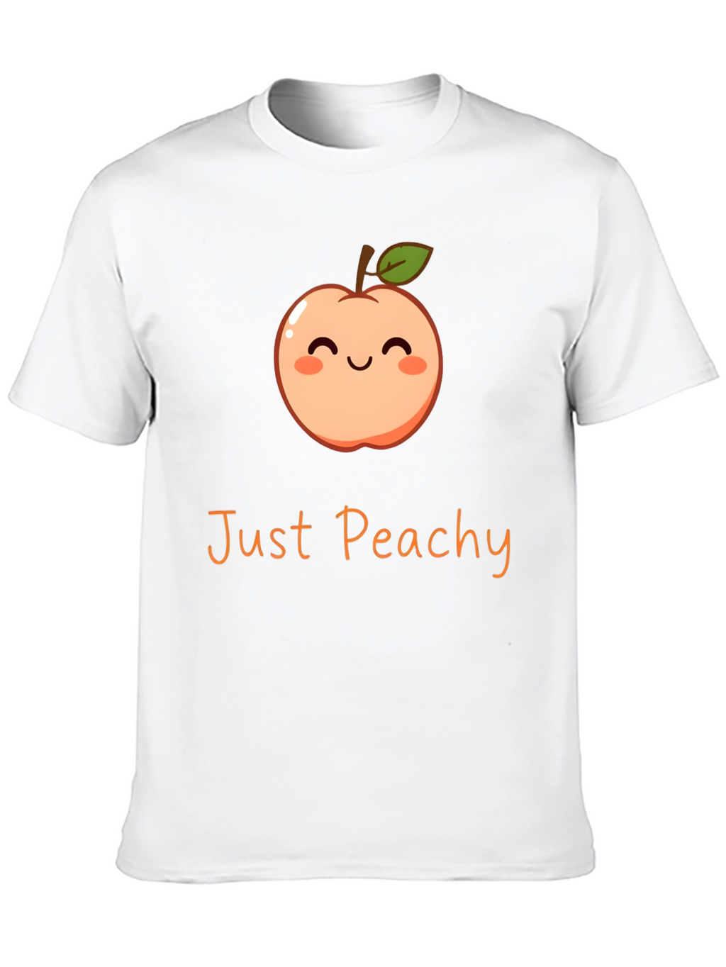 Just Peachy Graphic Tee - Cute Fruit T-Shirt