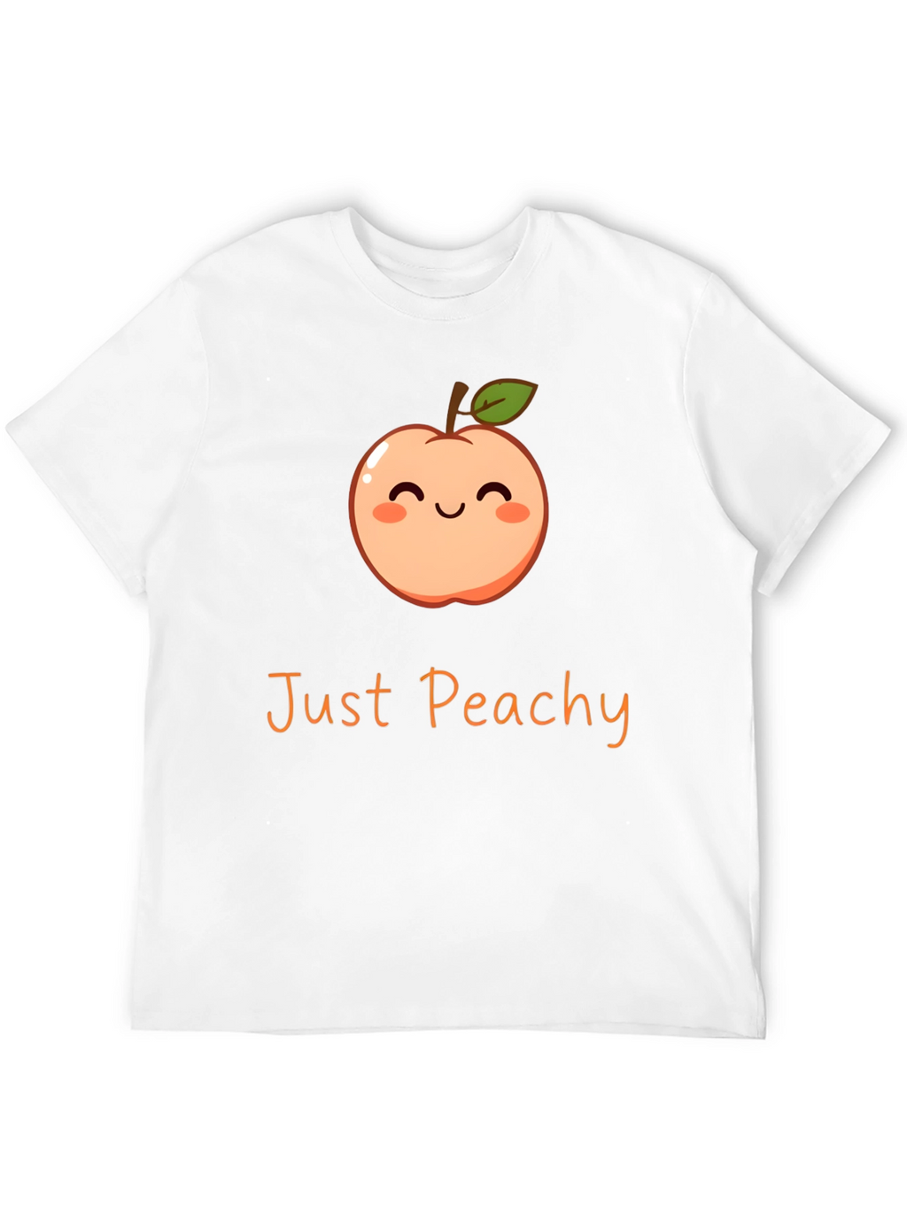 Just Peachy Graphic Tee - Cute Fruit T-Shirt