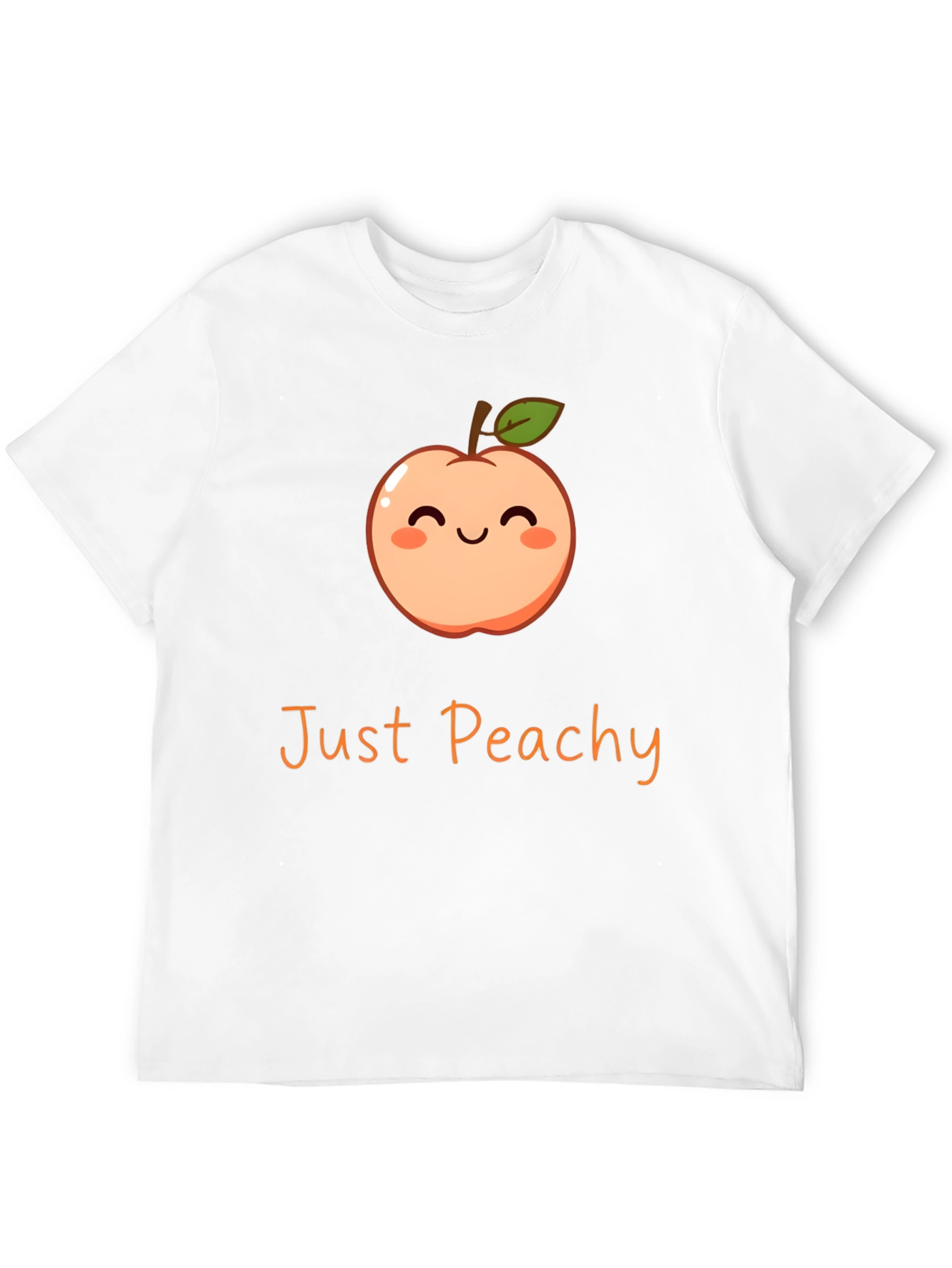 Just Peachy Graphic Tee - Cute Fruit T-Shirt