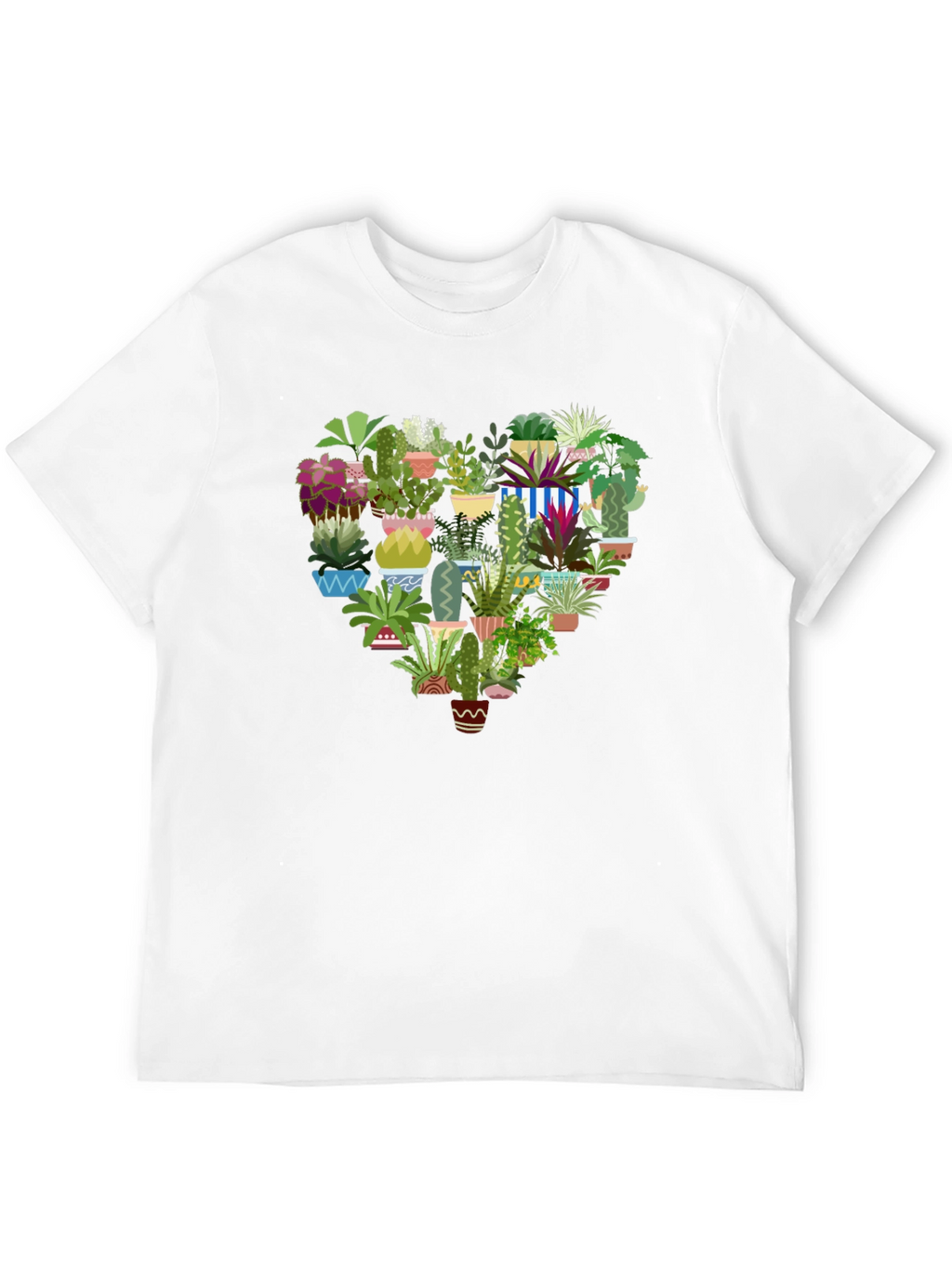 Cactus Heart T-Shirt - Modern Graphic Tee