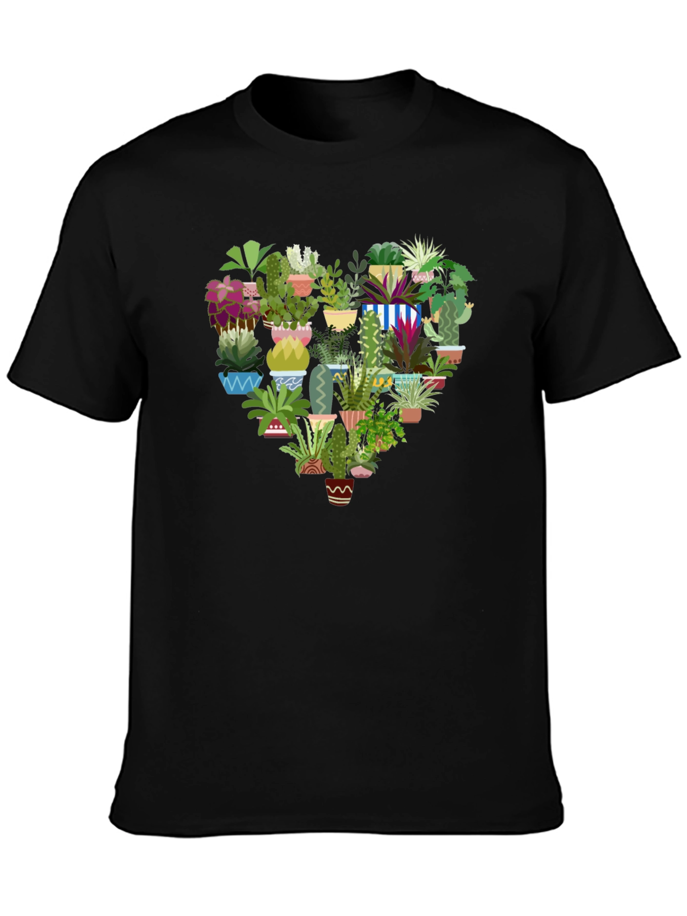 Cactus Heart T-Shirt - Modern Graphic Tee