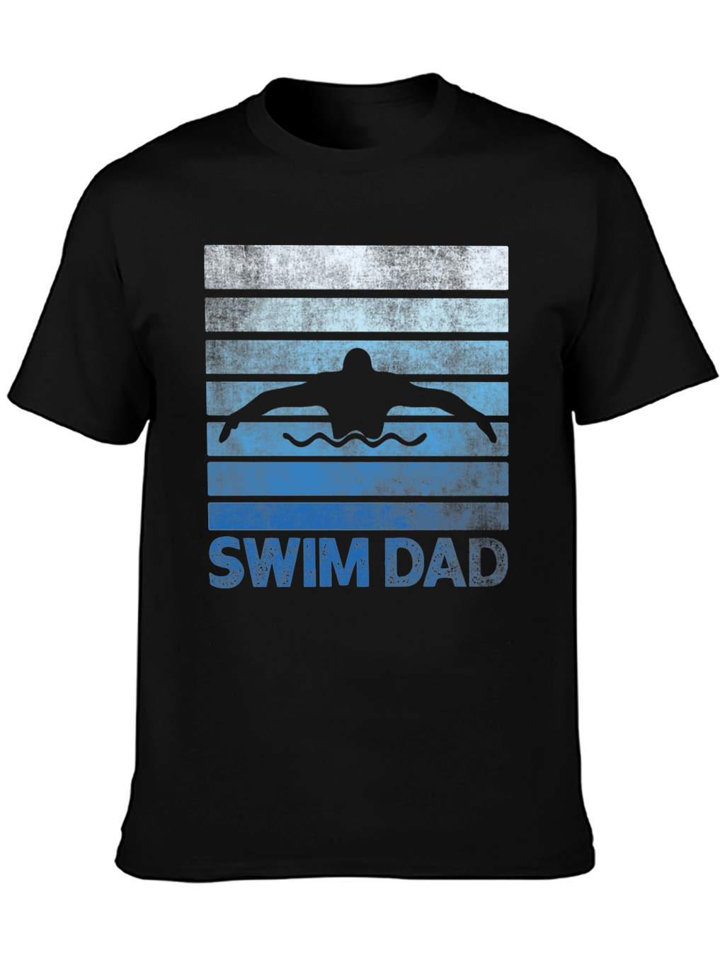 Swim Dad Graphic T-Shirt - Swimmer Father Tee
