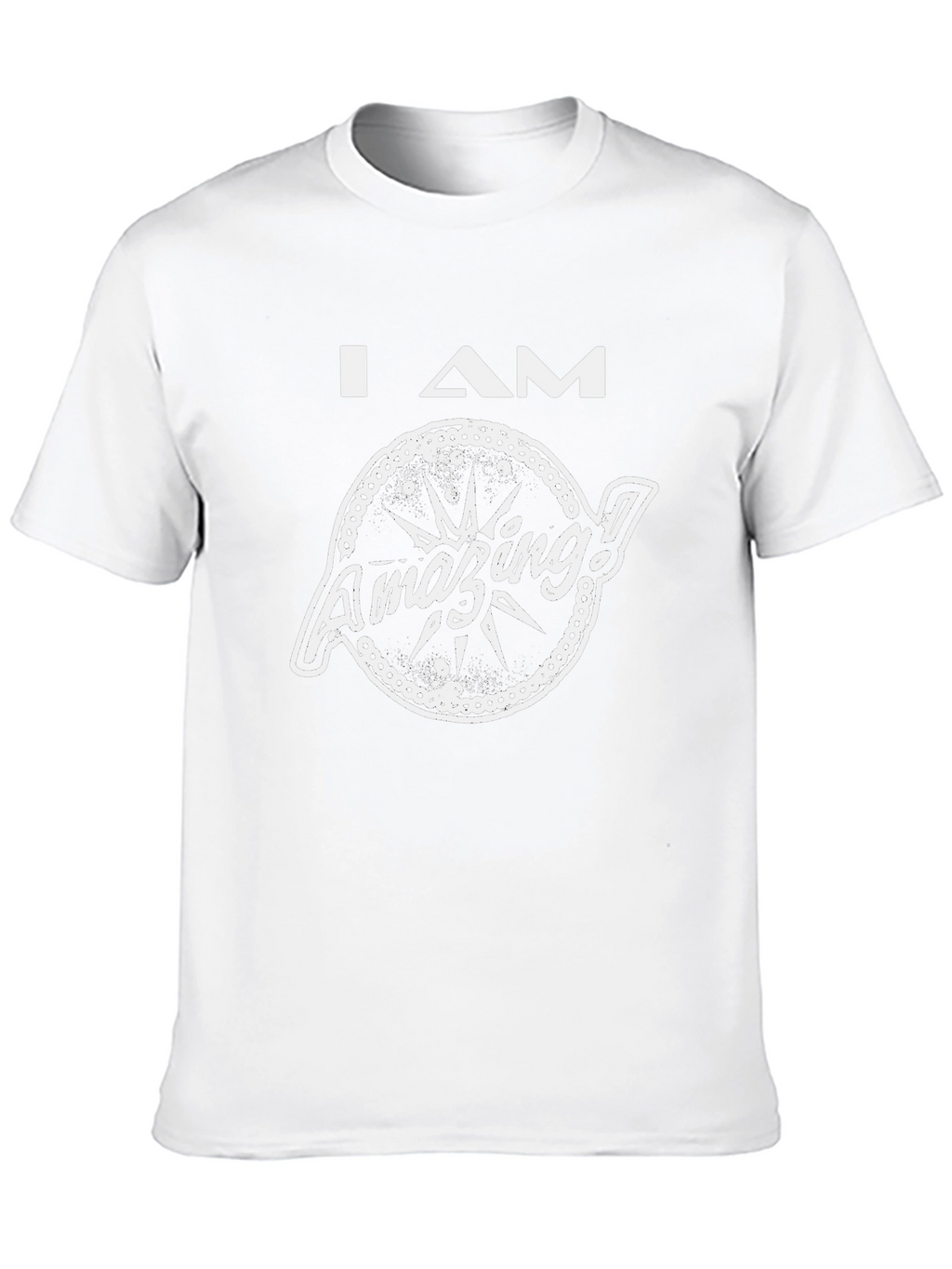 I AM Amazing Graphic T-Shirt - Black Cotton Tee