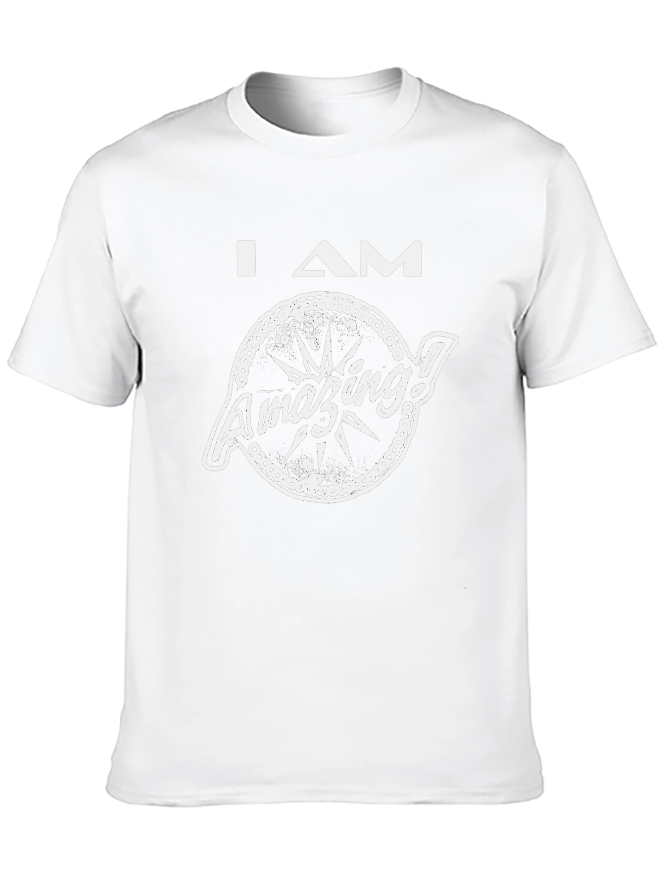 I AM Amazing Graphic T-Shirt - Black Cotton Tee