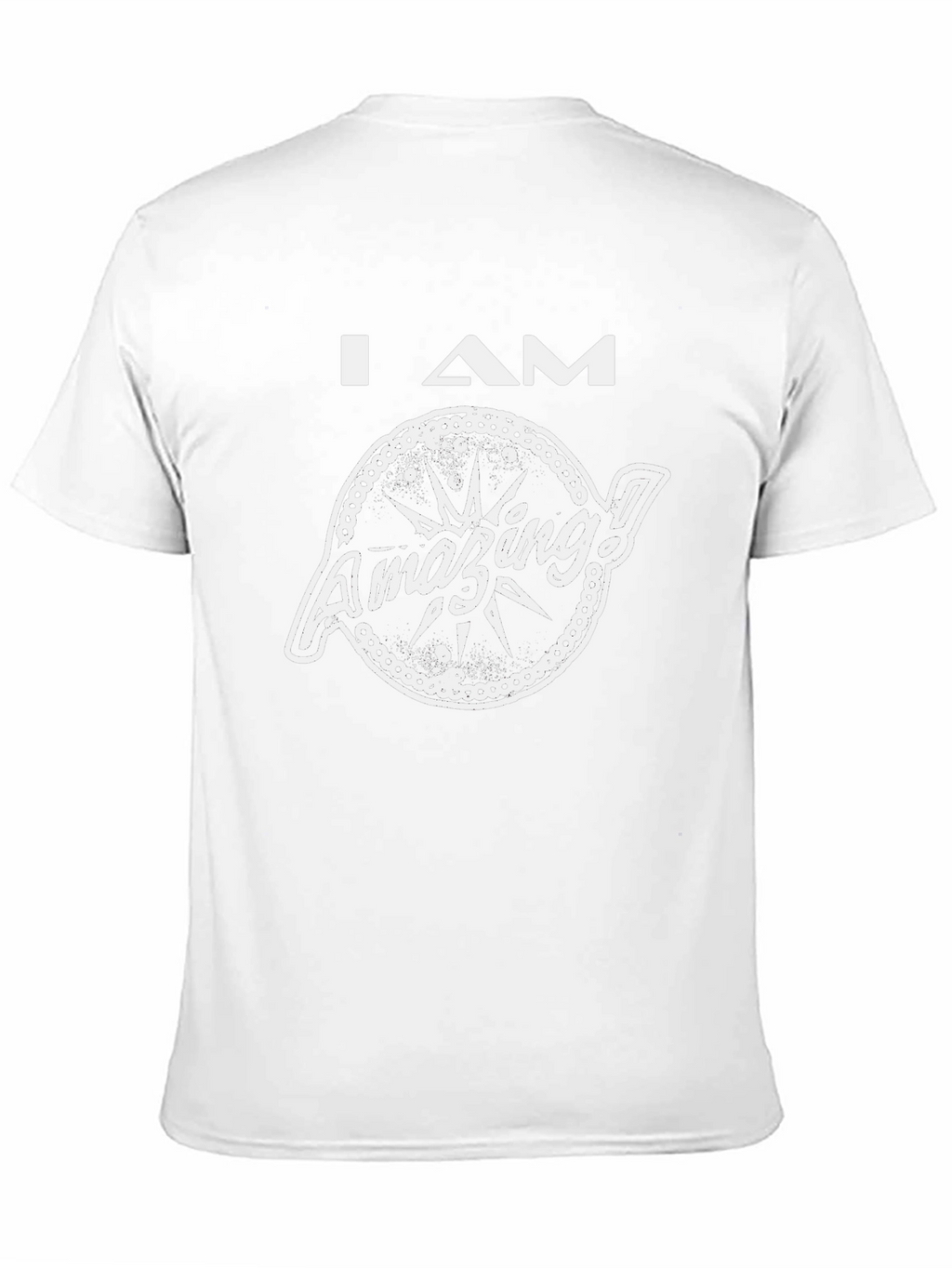I AM Amazing Graphic T-Shirt - Black Cotton Tee
