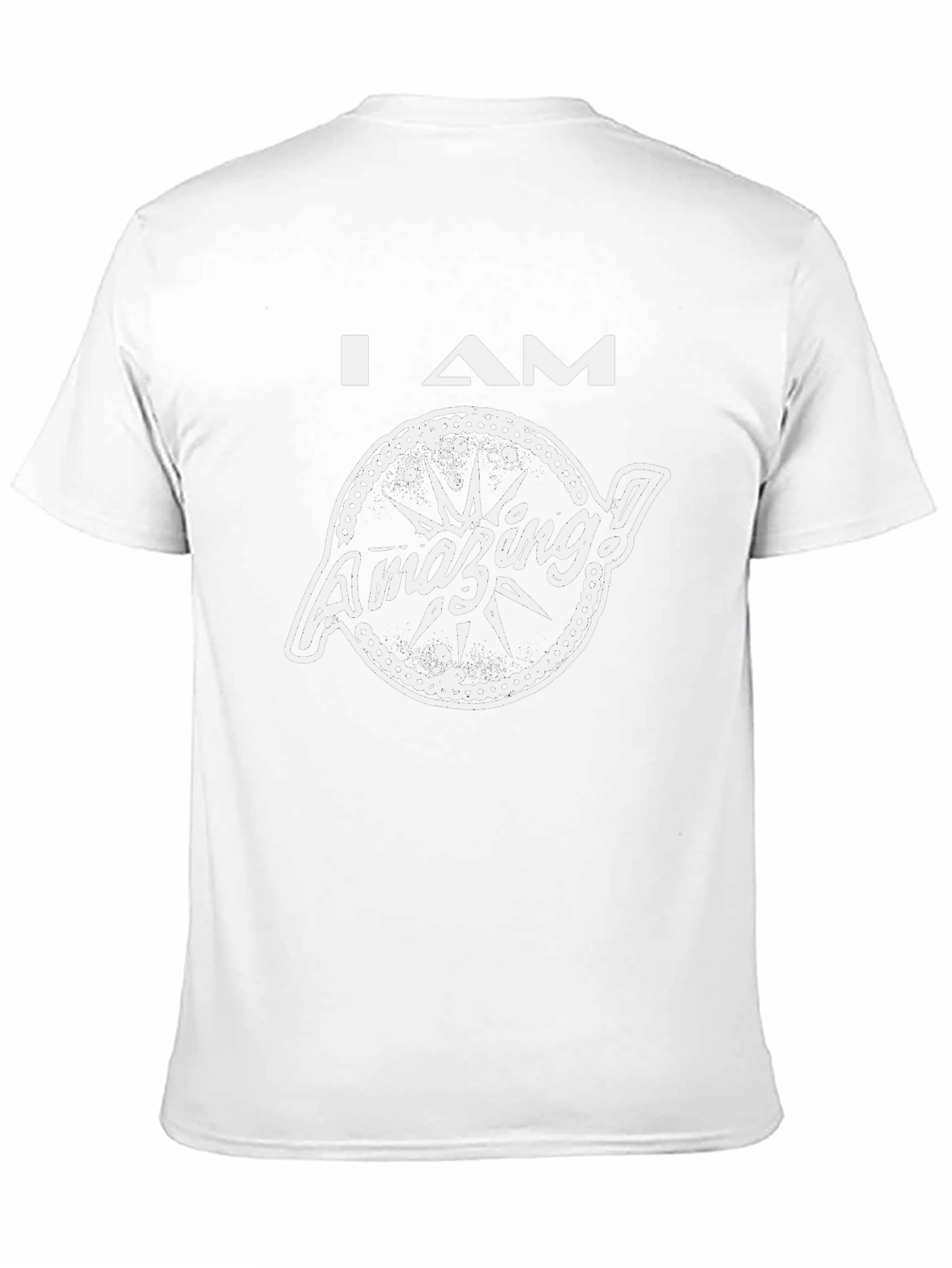 I AM Amazing Graphic T-Shirt - Black Cotton Tee