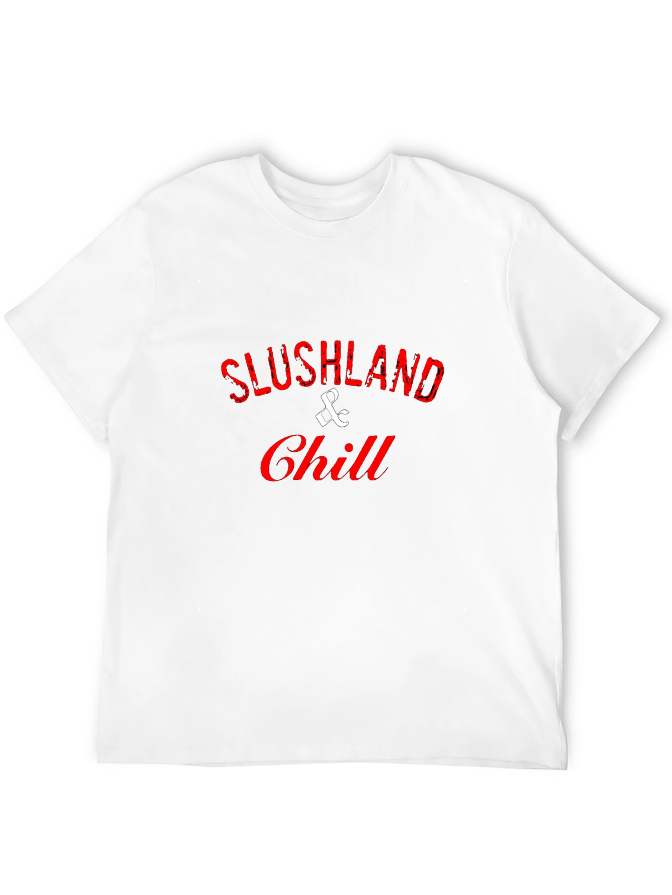 Slushland & Chill Black Cotton Graphic Tee