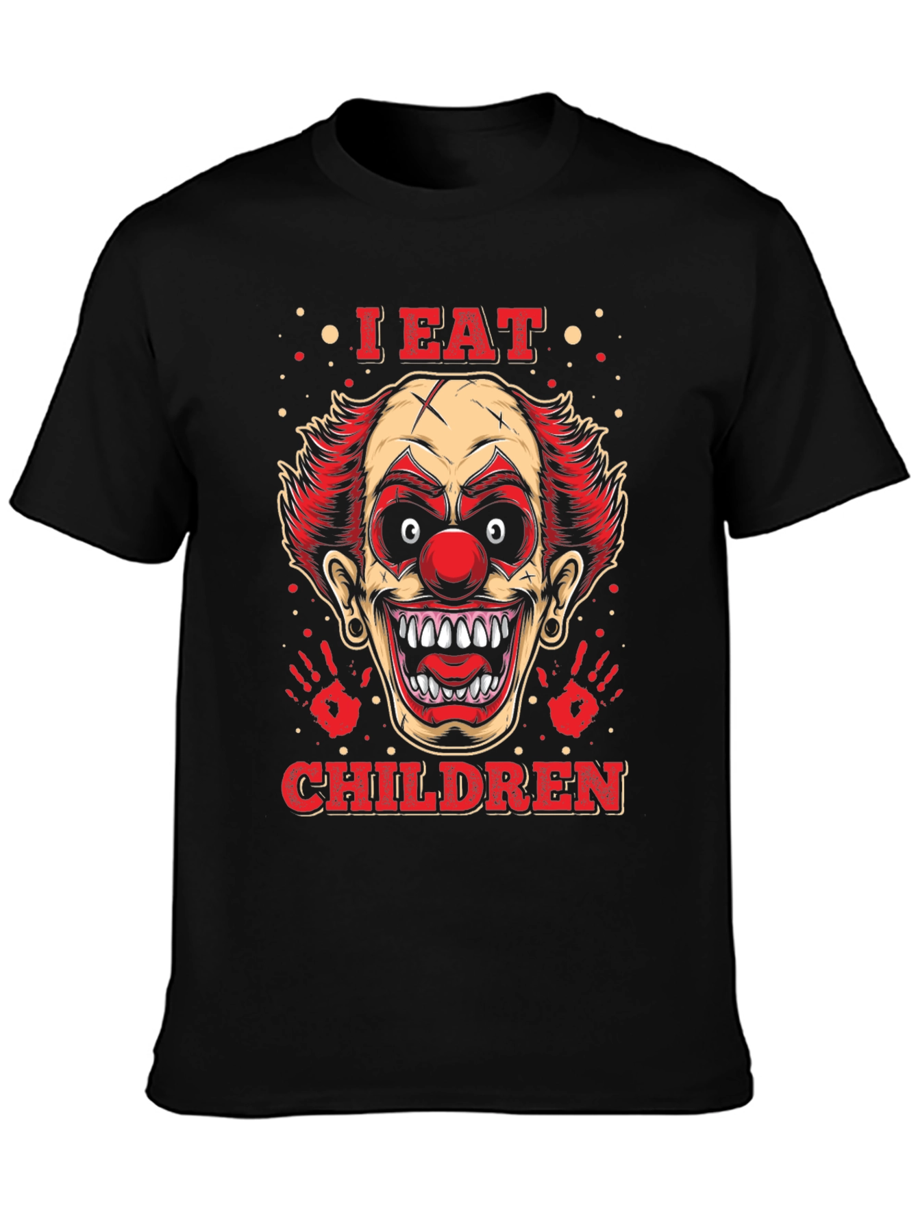 I Eat Children Clown Graphic Tee - Horror T-Shirt