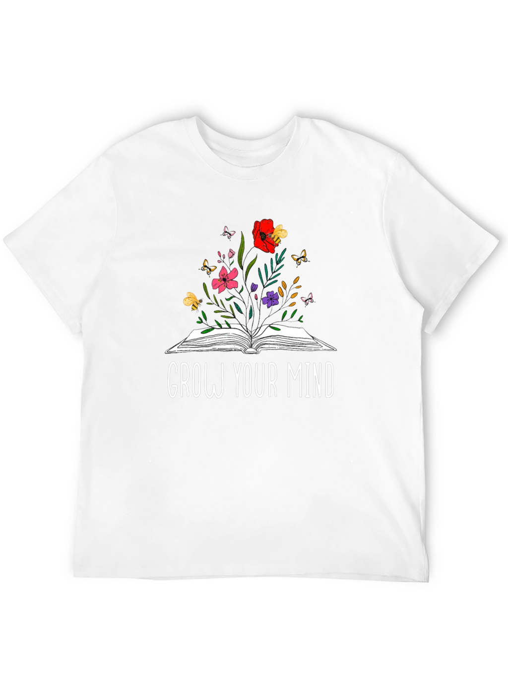 Grow Your Mind Black Graphic Tee