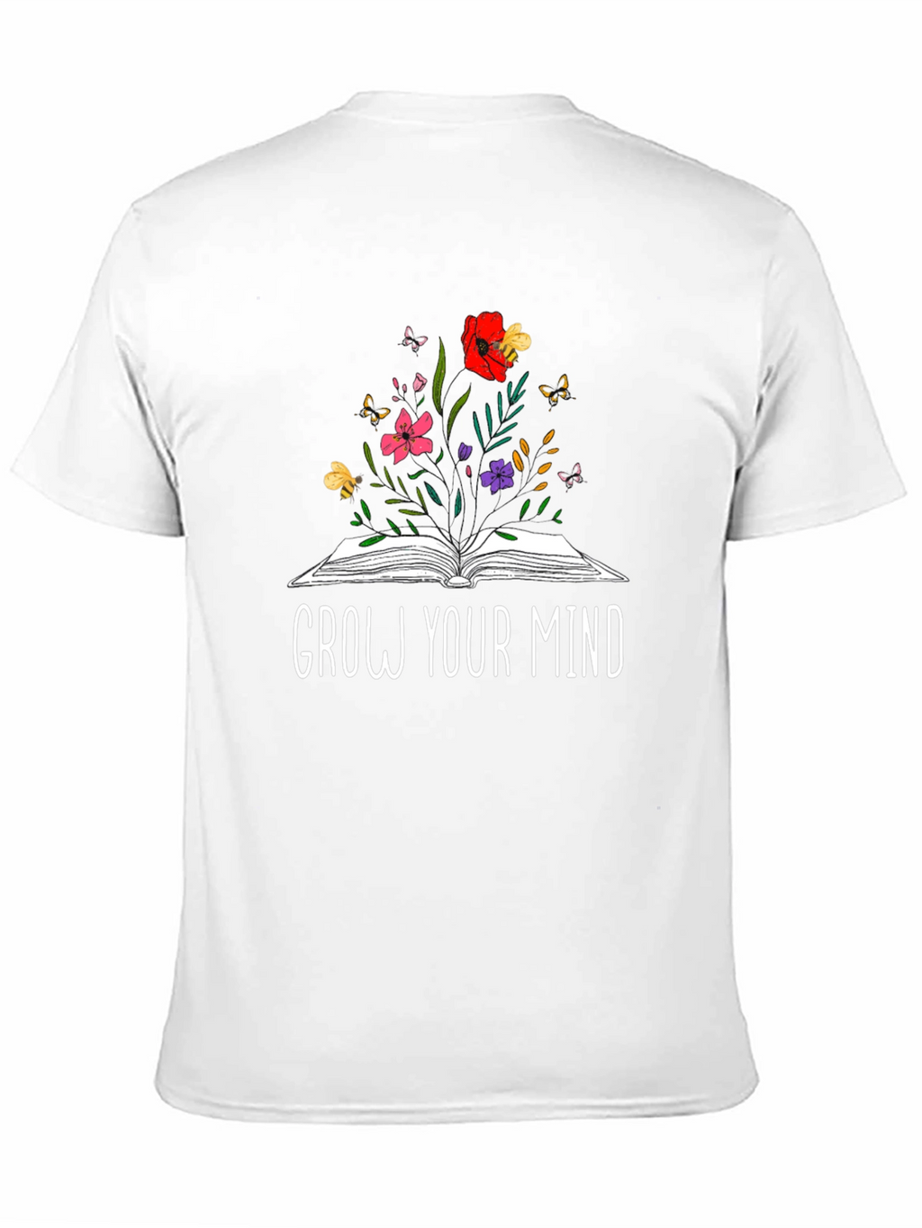 Grow Your Mind Black Graphic Tee