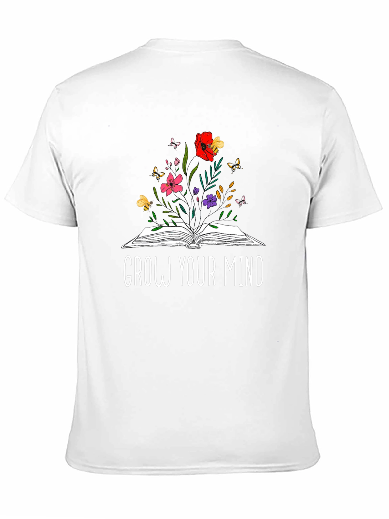 Grow Your Mind Black Graphic Tee