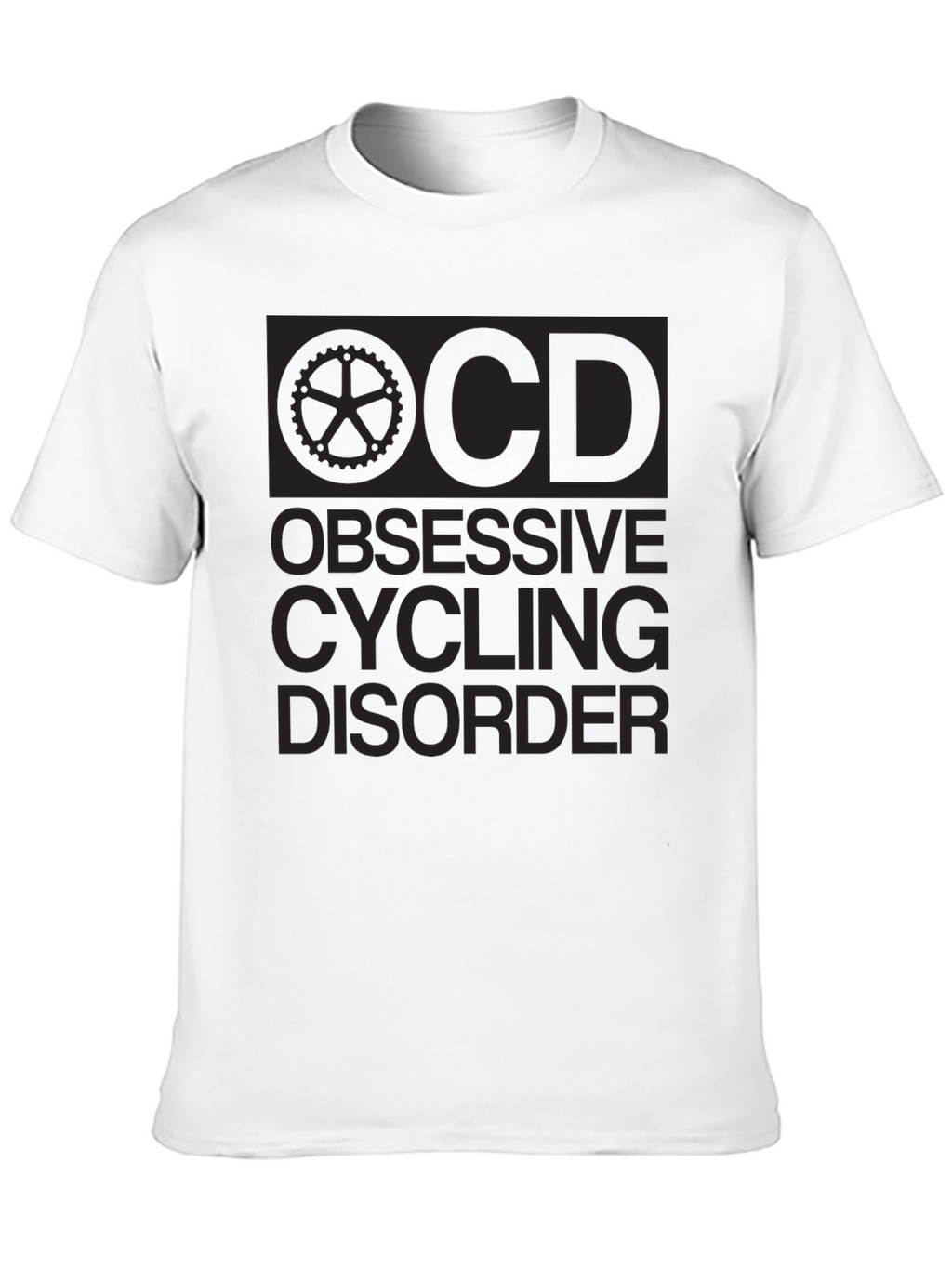 Obsessive Cycling Disorder Black Graphic T-Shirt