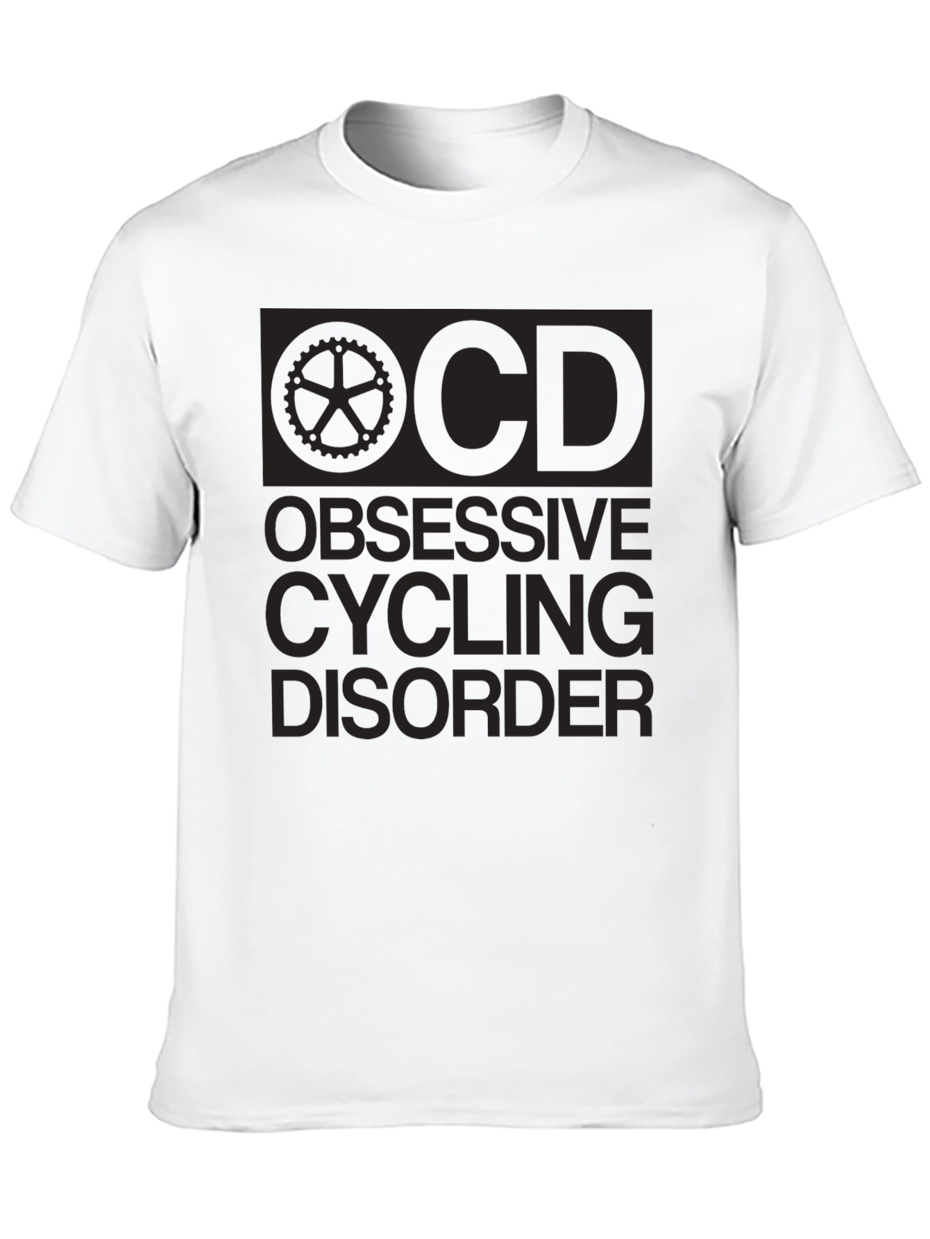 Obsessive Cycling Disorder Black Graphic T-Shirt