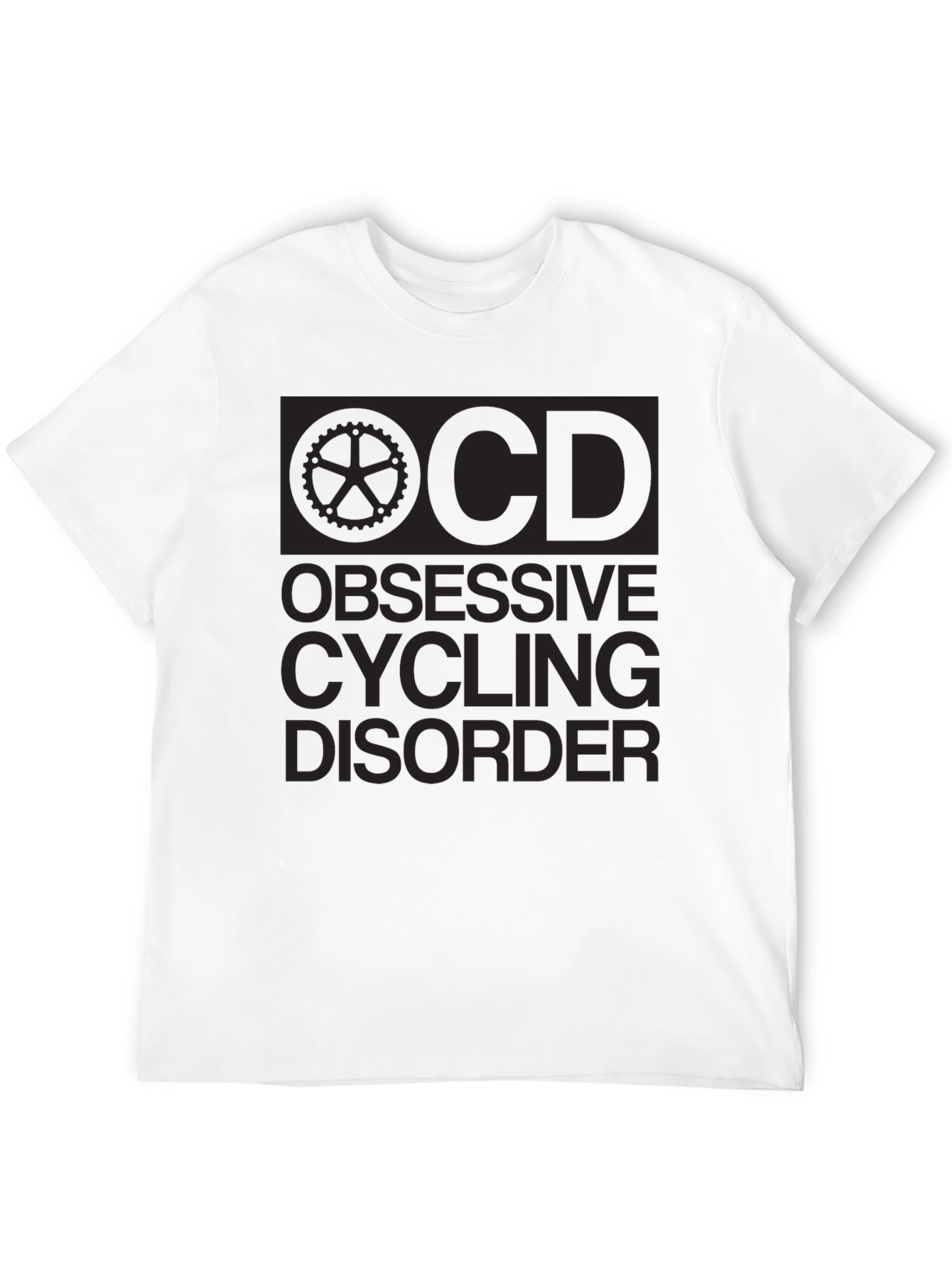 Obsessive Cycling Disorder Black Graphic T-Shirt