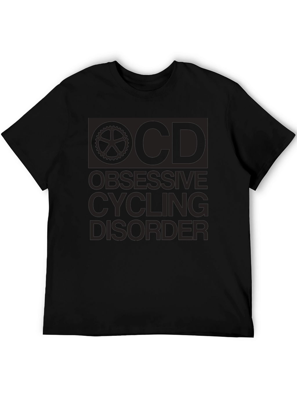 Obsessive Cycling Disorder Black Graphic T-Shirt